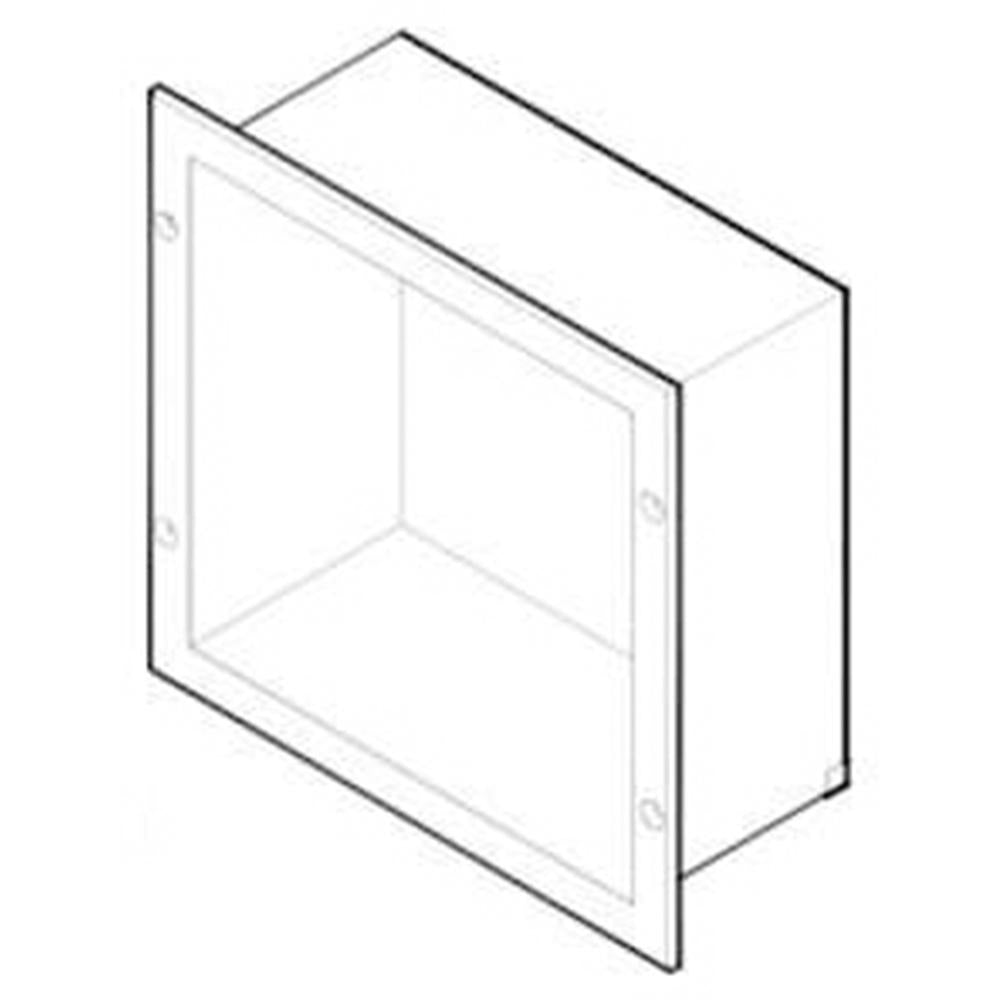 ASI 8155 Extension Sleeve & Flange for Specimen Pass-Through Cabinet - Recessed Satin Finish - Ideal for Laboratory & Medical Facility Installations