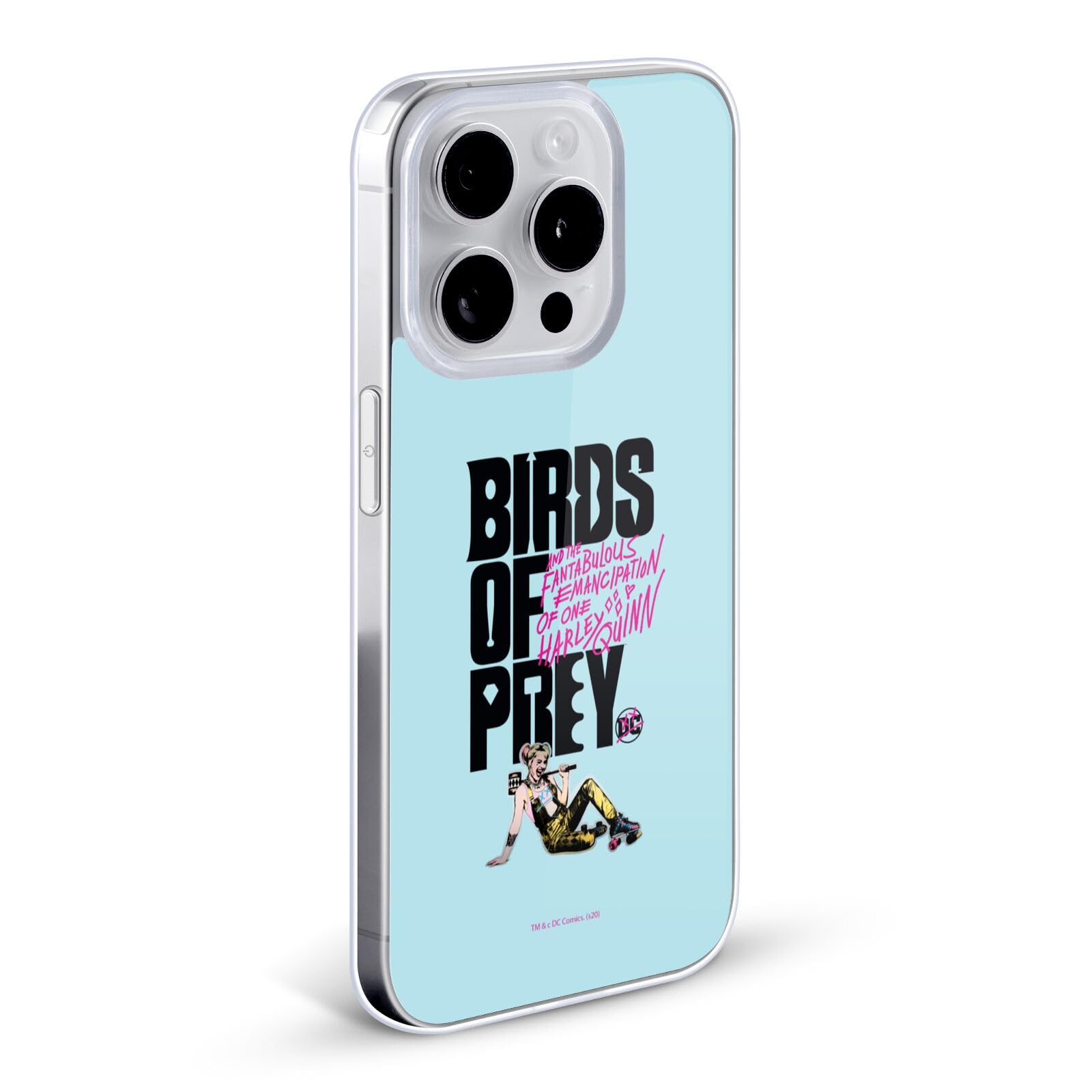 Officially Licensed Harley Quinn Birds of Prey DC Comics Art Soft Gel Case for iPhone X/Xs - Durable Protective Phone Cover for DC Fans, Perfect for Everyday Use & Comic Conventions