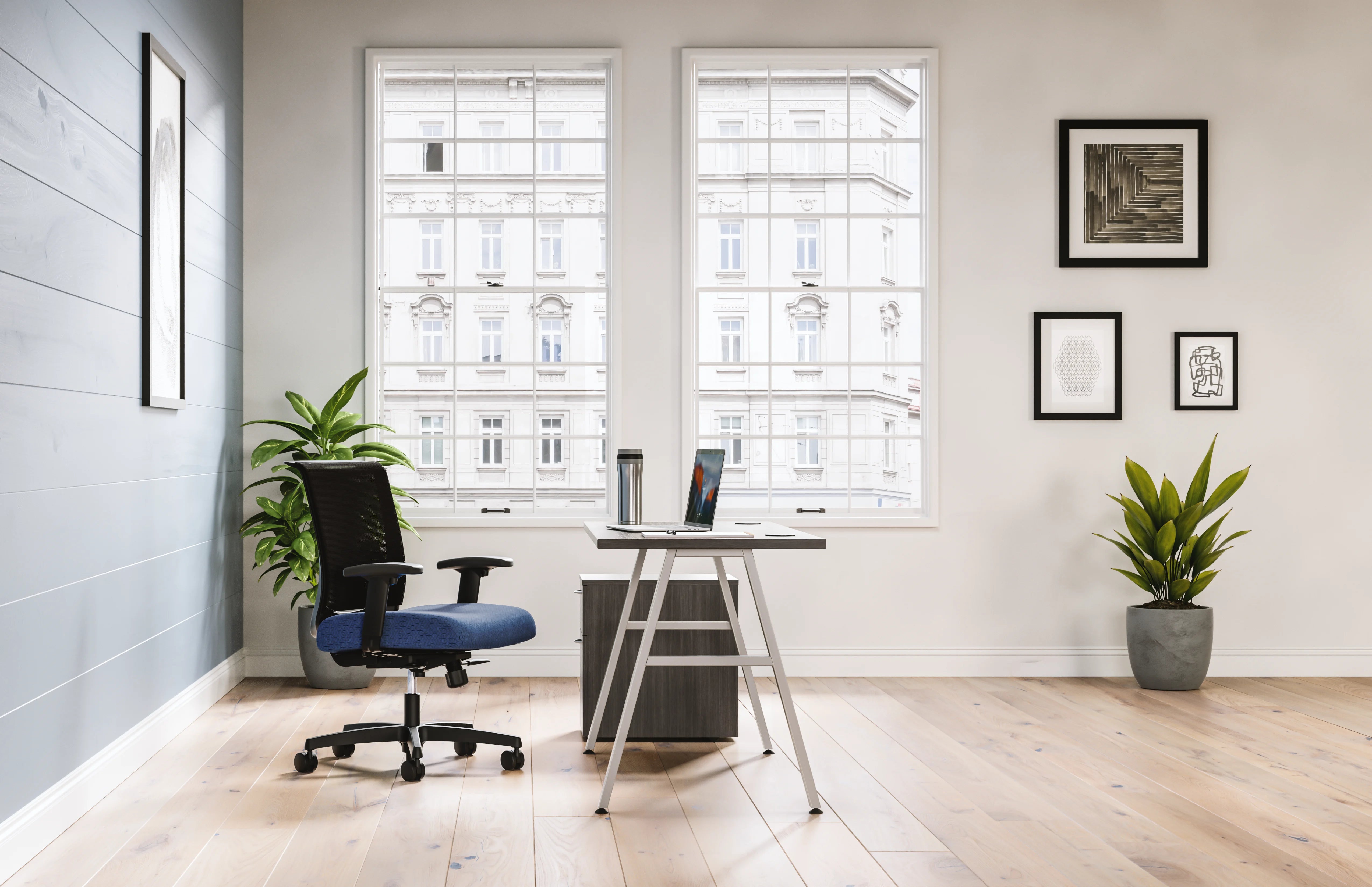 HON Convergence High Back Ergonomic Office Task Chair - Adjustable Lumbar Support for Comfortable Desk Work, Home Office, and Conference Room Use