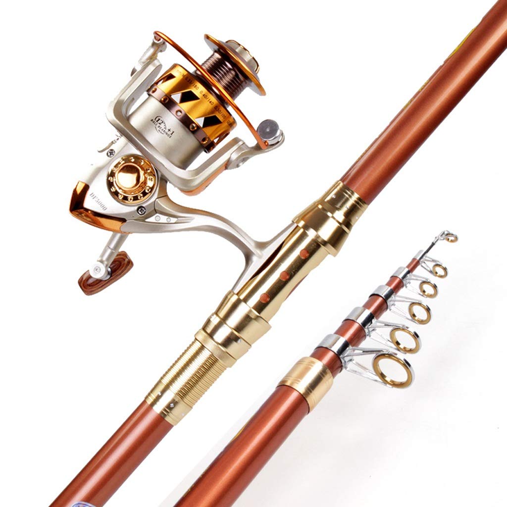 NNR Telescopic Fishing Rod and Reel Combo - 7ft Portable Spinning Rod for Travel, Freshwater & Saltwater Fishing | Compact Retractable Design for Trolling, Offshore & Shoreline Angling | Perfect Backpacking, Camping & Outdoor Adventure Gear