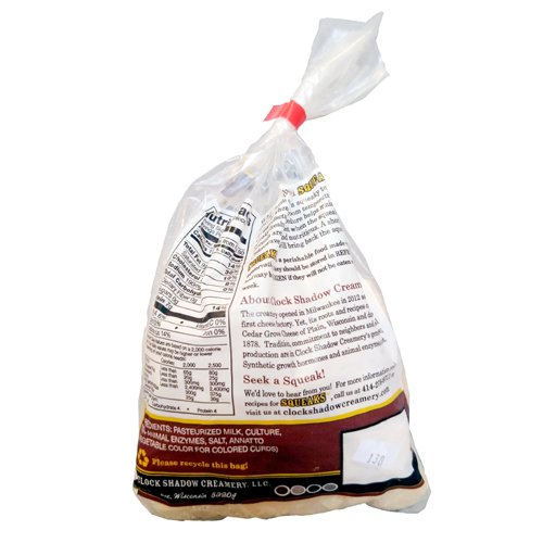 Clock Shadow Creamery White Cheddar Cheese Curds 12 oz (Pack of 10) - Fresh Squeaky Cheese Snacks for Poutine, Appetizers & Parties | Gourmet Canadian Cheese Curds for Cooking, Melting & Snacking