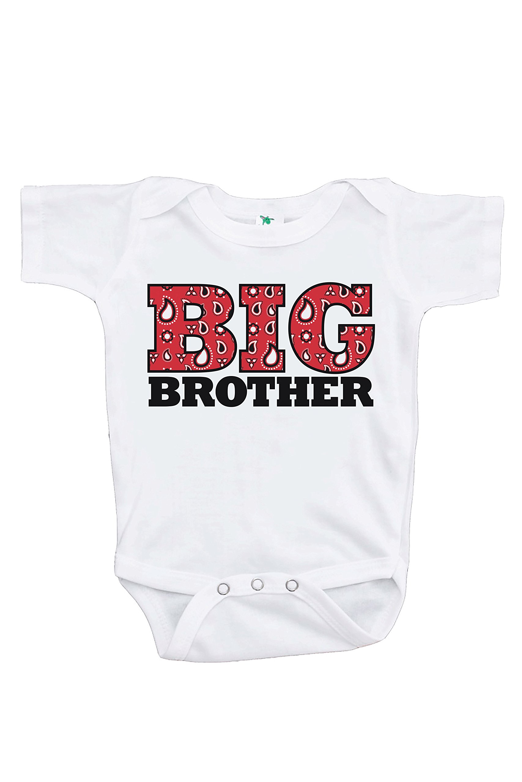 7 ate 9 Apparel Big Brother Bodysuit for Baby Boys - Soft Cotton One-Piece Outfit for Newborns & Infants | Perfect for Sibling Photos, Family Matching Outfits & Special Occasions