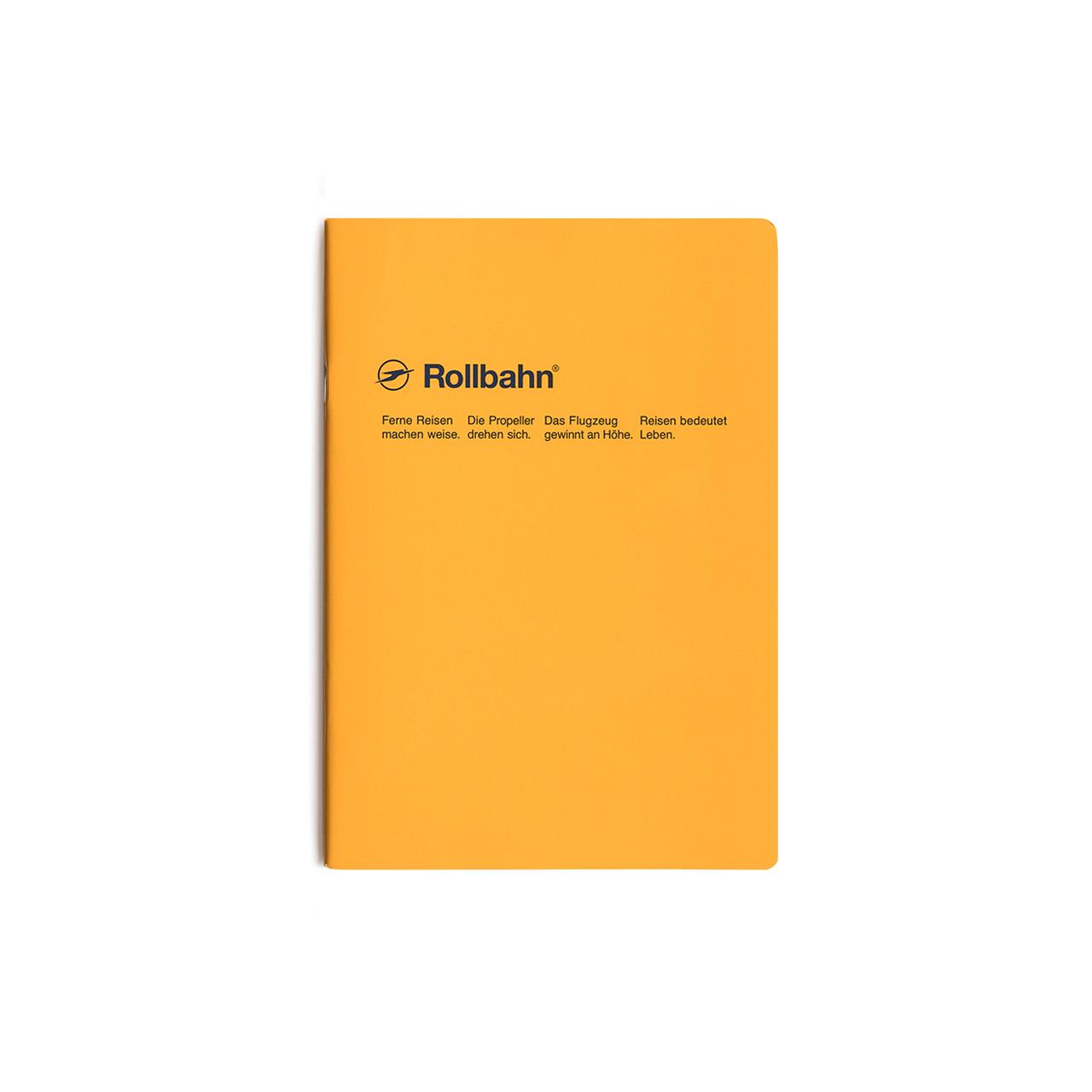 Rollbahn Slim A5 Notebook - Dotted Grid Planner with Elastic Closure, 160 Pages for Journaling, Note Taking & Daily Planning - Perfect for Students, Office & Travel Organization