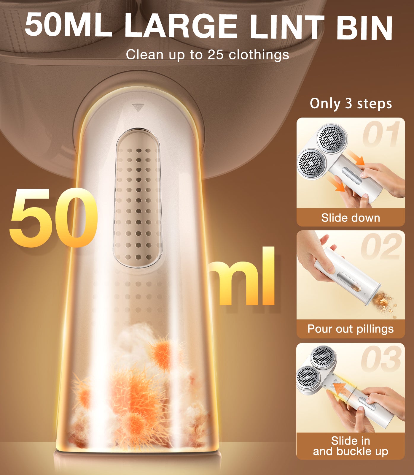 Professional Dual Fabric Shaver - Lint & Pilling Remover for Clothes, Sweaters & Blankets - Perfect for Home & Travel Use