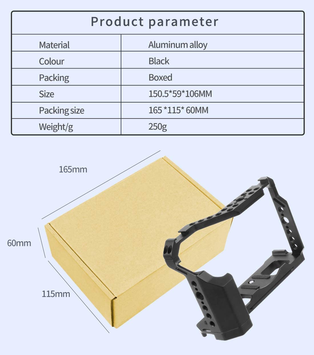 FEICHAO BTL-FT4 XT4 Camera Cage - Protective Frame & Tripod Mount for Fujifilm X-T4 - Perfect for Vlogging, Filmmaking, and Photography