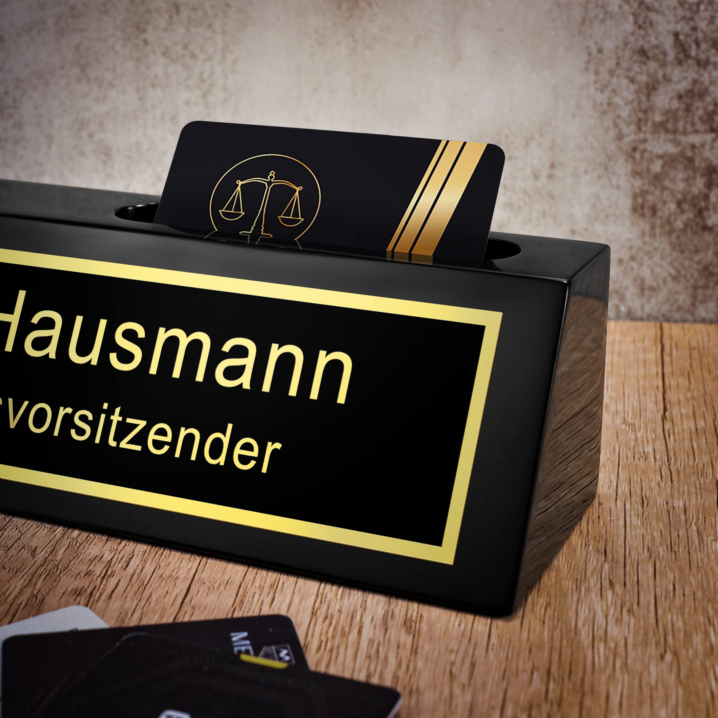 Custom Wooden Desk Nameplate - Office & Home Decor