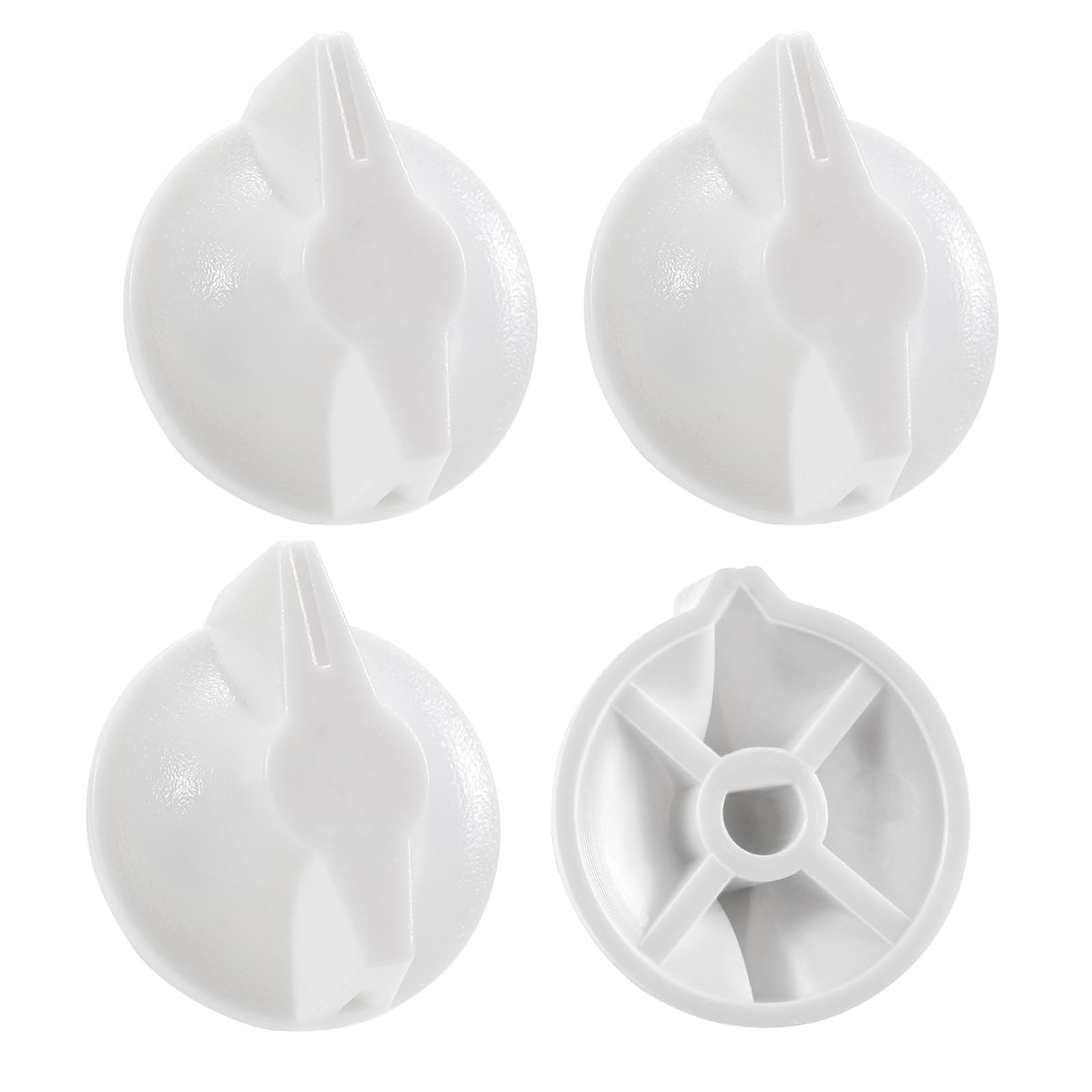 Intermatic Timer Switch Knob Replacement (4 Pack) - Compatible with FD Series Spring Wound Timers, Bathroom Fan, Motor, Heater & Light - Durable Wall Timer Knob for Home, Garage & Workshop Use