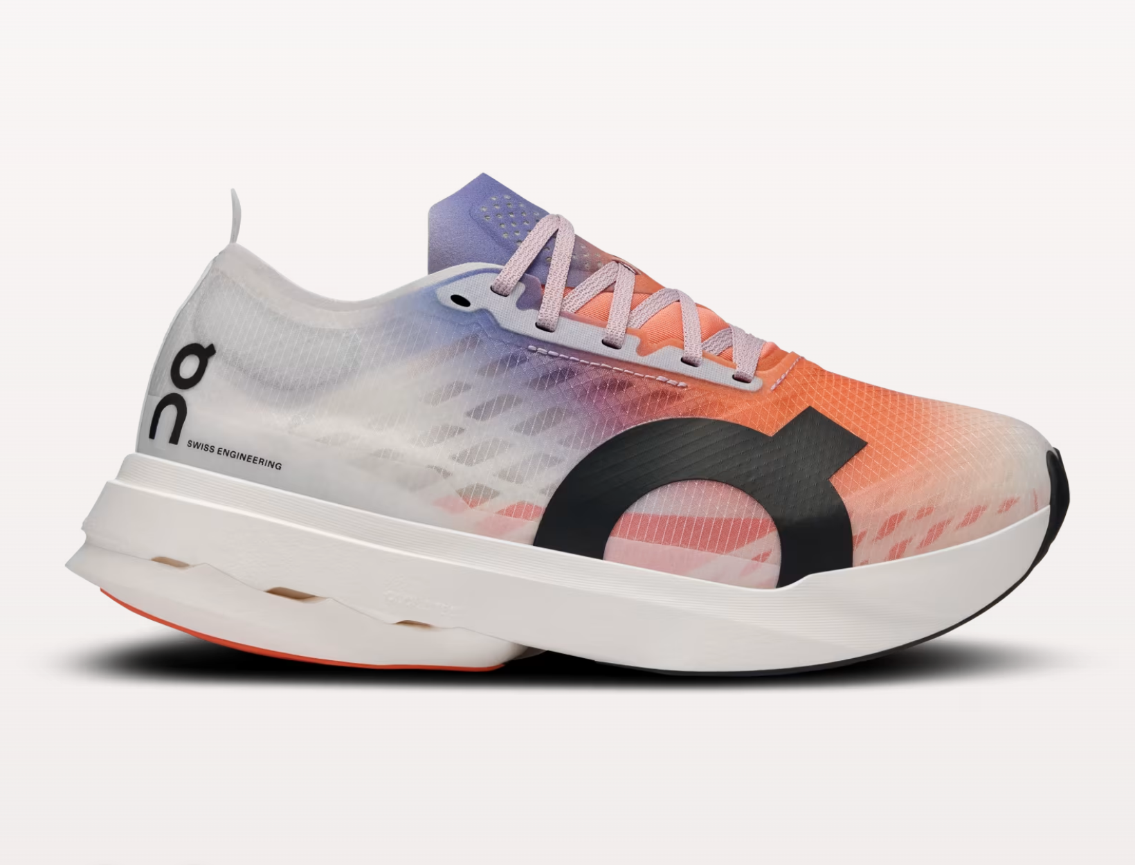 Women's Cloudboom Strike Running Shoes - White/Flame - Lightweight Cushioned Road Racing Sneakers for Marathon & Training