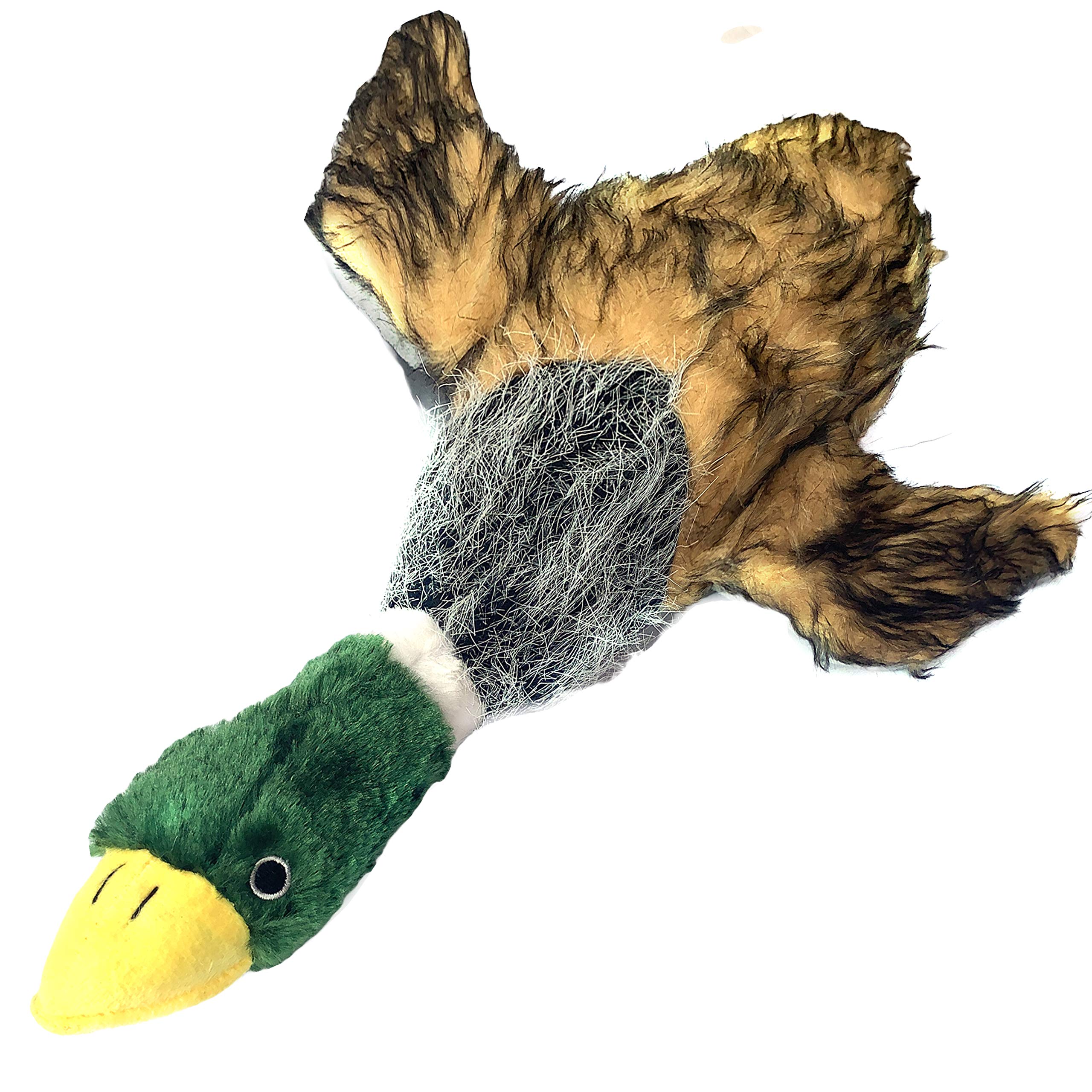 LUKACY Large Duck Dog Chew Toys - Squeaky Mallard Bird Dog Toy for Big Dogs, Durable & Safe Pet Chewing Toy (Green) - Perfect for Fetch, Training & Interactive Playtime