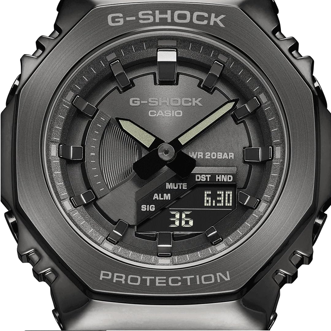 Casio GM-S2100B-8AER Men's Analog-Digital Quartz Watch with Durable Plastic Strap - Water Resistant Sports & Casual Watch for Men, Perfect for Outdoor Activities, Work & Everyday Wear