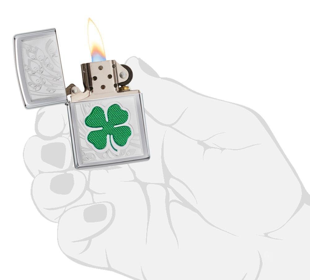 Premium Clover High Polish Chrome Design - Elegant Home & Office Decor for Modern Spaces