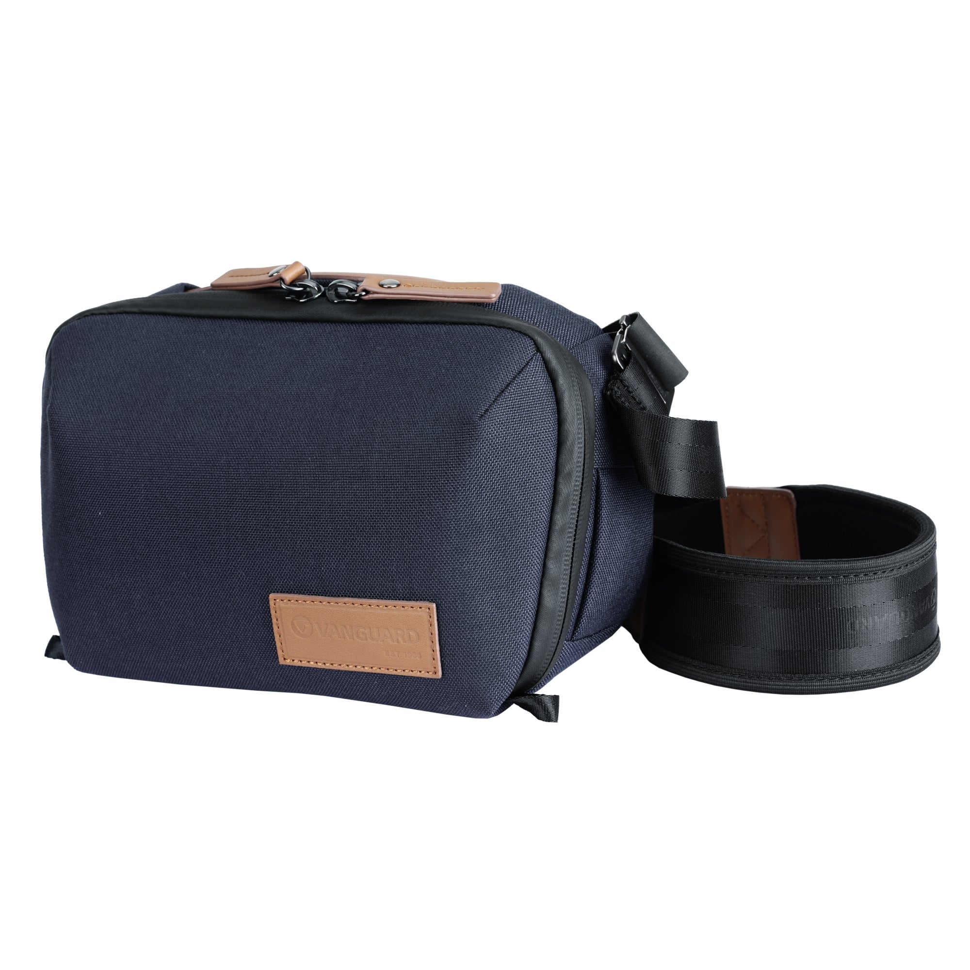 VEO City CB24 NV Crossbody Camera Bag for Women & Men - Waterproof & Anti-Theft Travel Shoulder Bag - Navy Blue - Perfect for Travel, Hiking, and Everyday Use