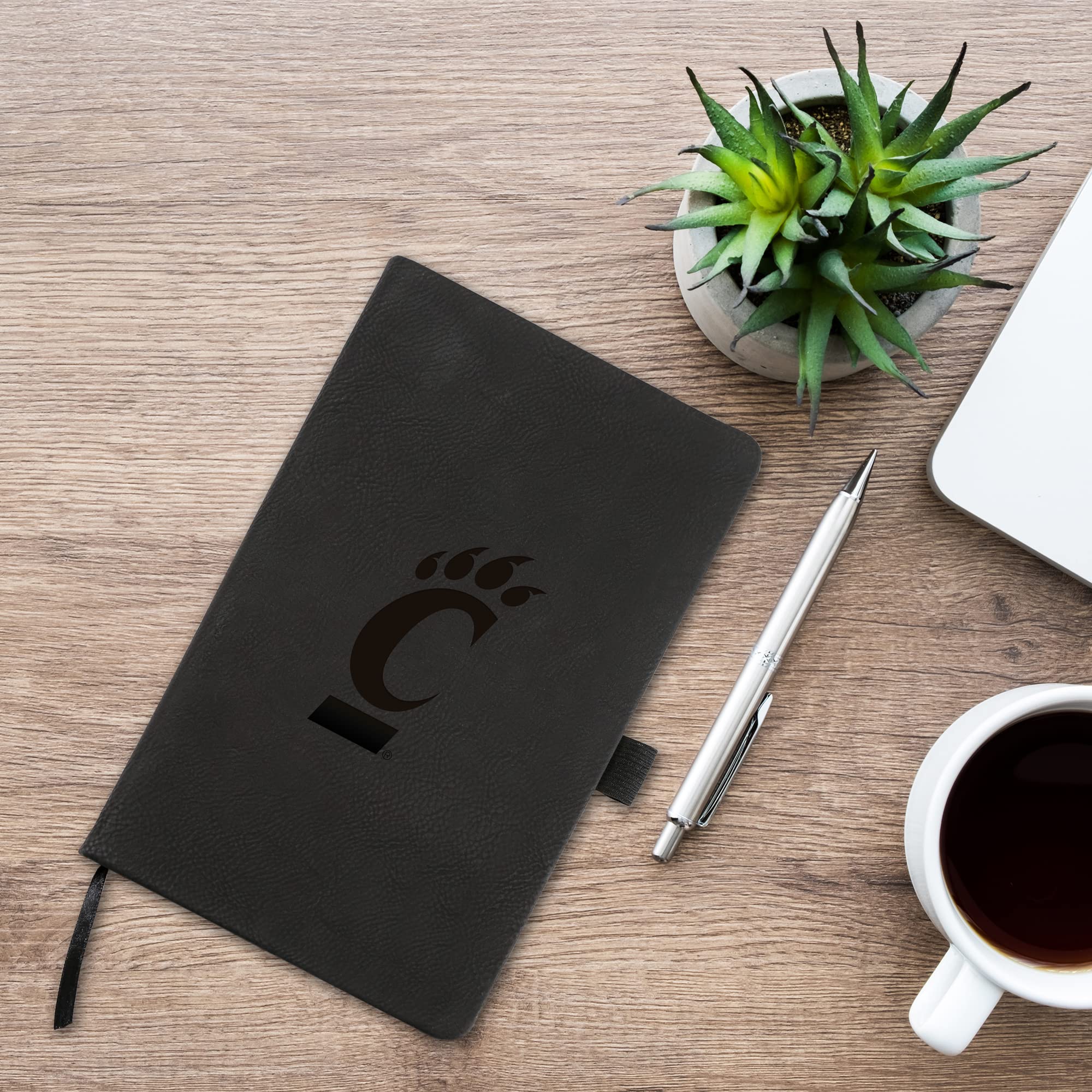 NCAA Cincinnati Bearcats Black Laser Engraved Small Notepad Journal - 8.25