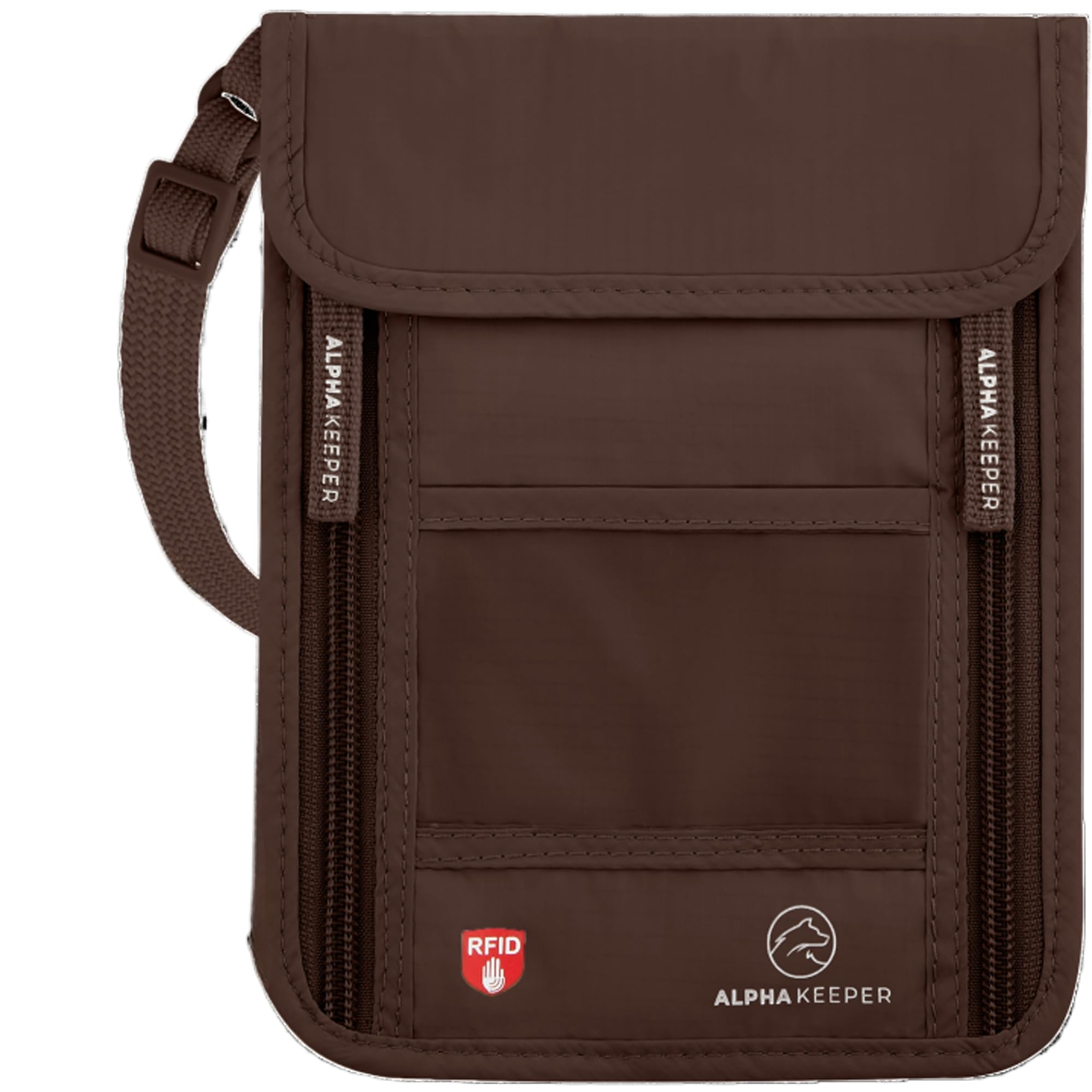 Anti-Theft Travel Neck Wallet for Women - RFID Blocking Passport Holder & Document Pouch - Secure Money Belt for Vacation, Airplane, Cruise & International Travel
