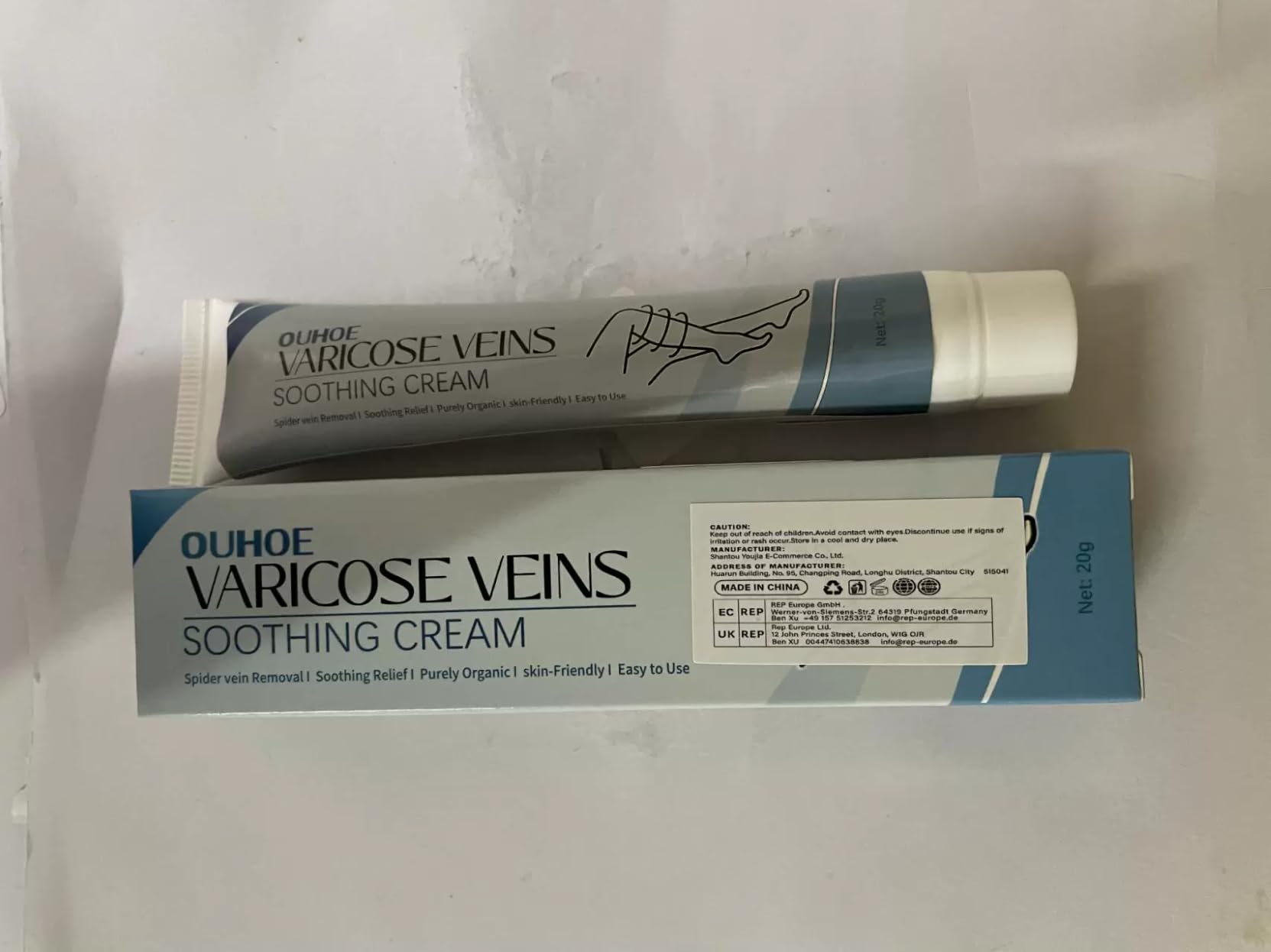Raura Varicose Veins Treatment Cream - Fast Relief for Spider & Swollen Veins - Doctor Recommended Leg Circulation Support (2 Pack) - Perfect for Office Workers, Pregnant Women & Long Standing Professionals