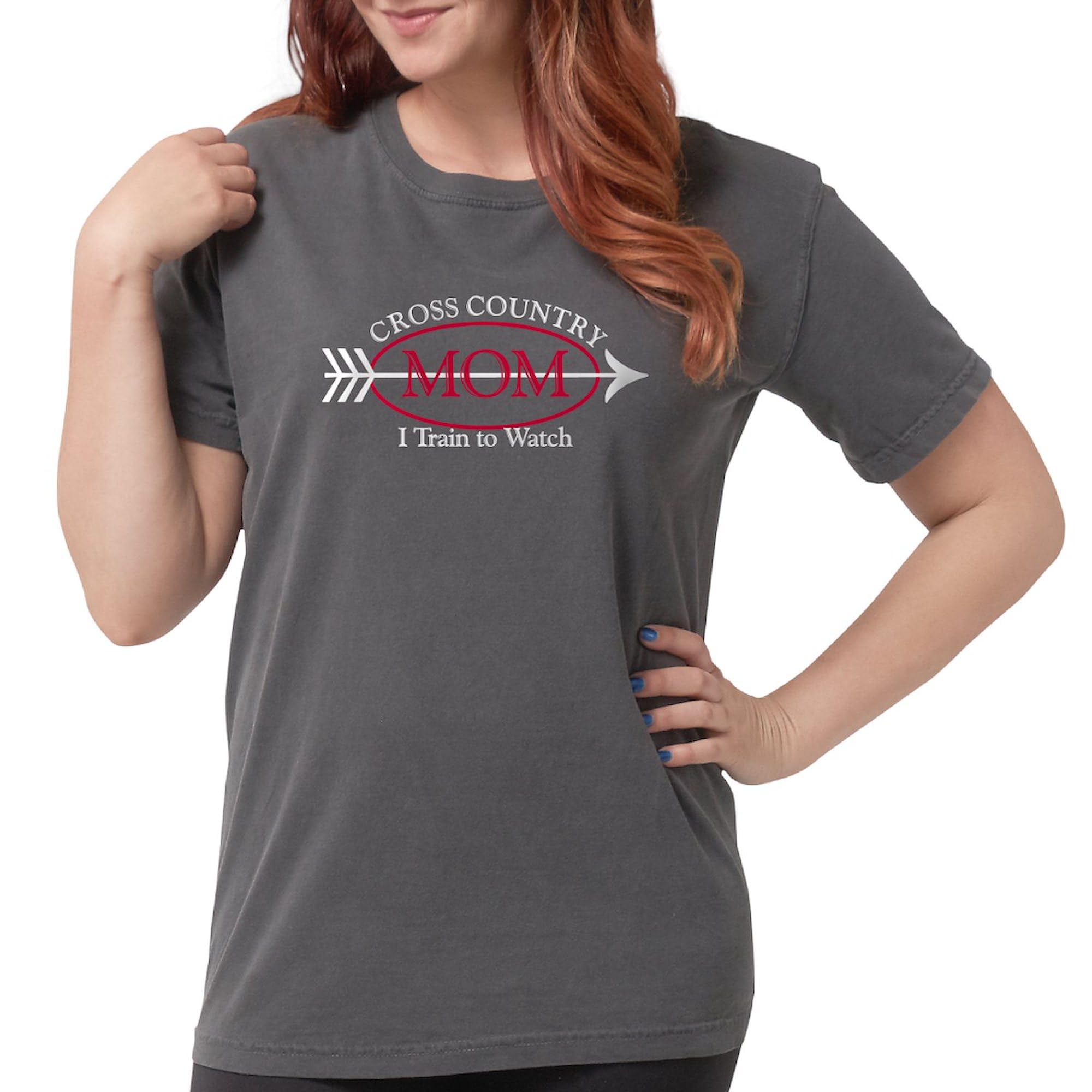Cross Country Mom T-Shirt for Women - Soft Comfort Colors Tee - Perfect for Running, Sports & Casual Wear