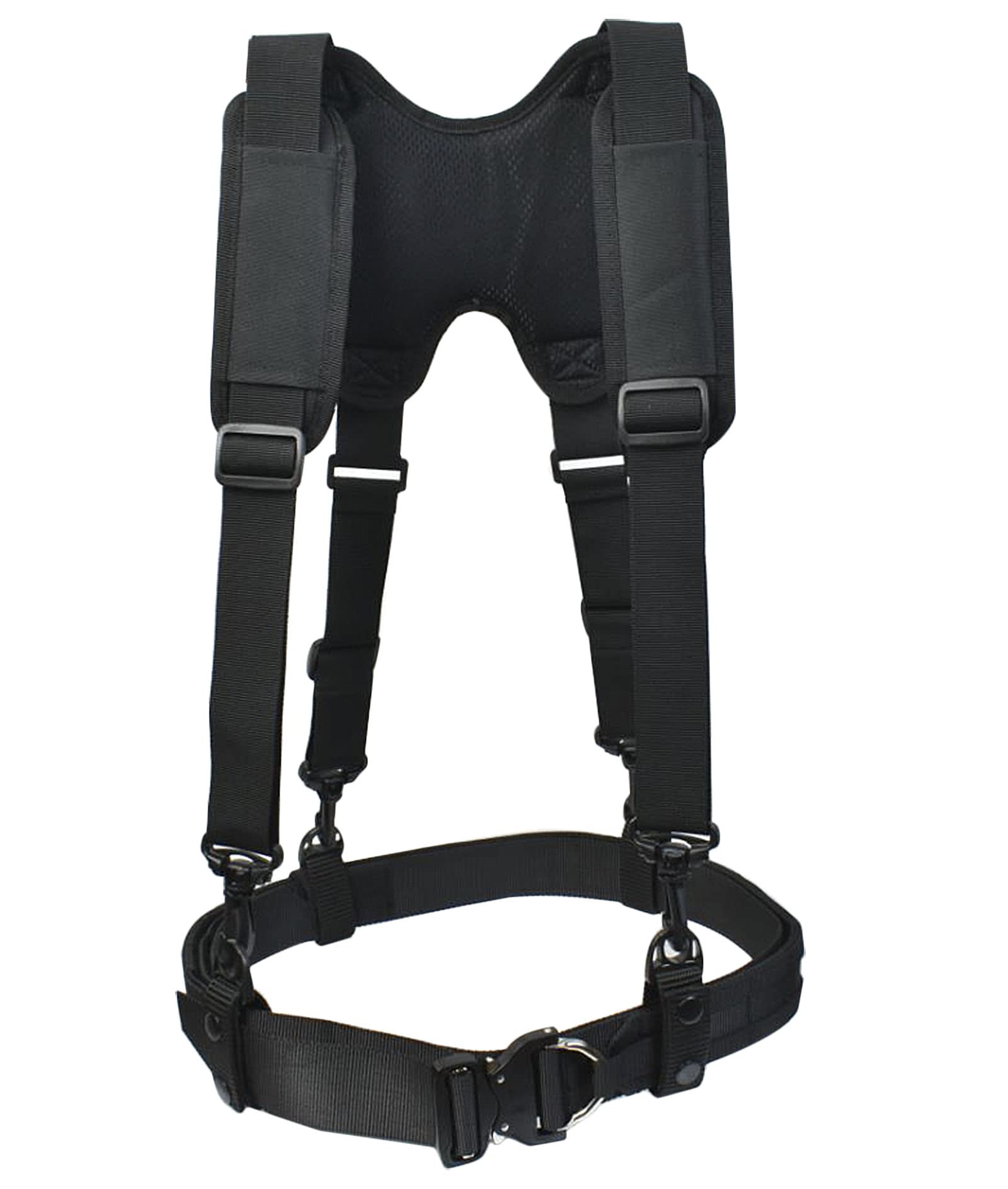 Tactical Suspenders Harness with Padded Quick Release - Heavy Duty MOLLE Duty Belt for Inner & Outer Wear - Perfect for Military, Police, and Outdoor Enthusiasts