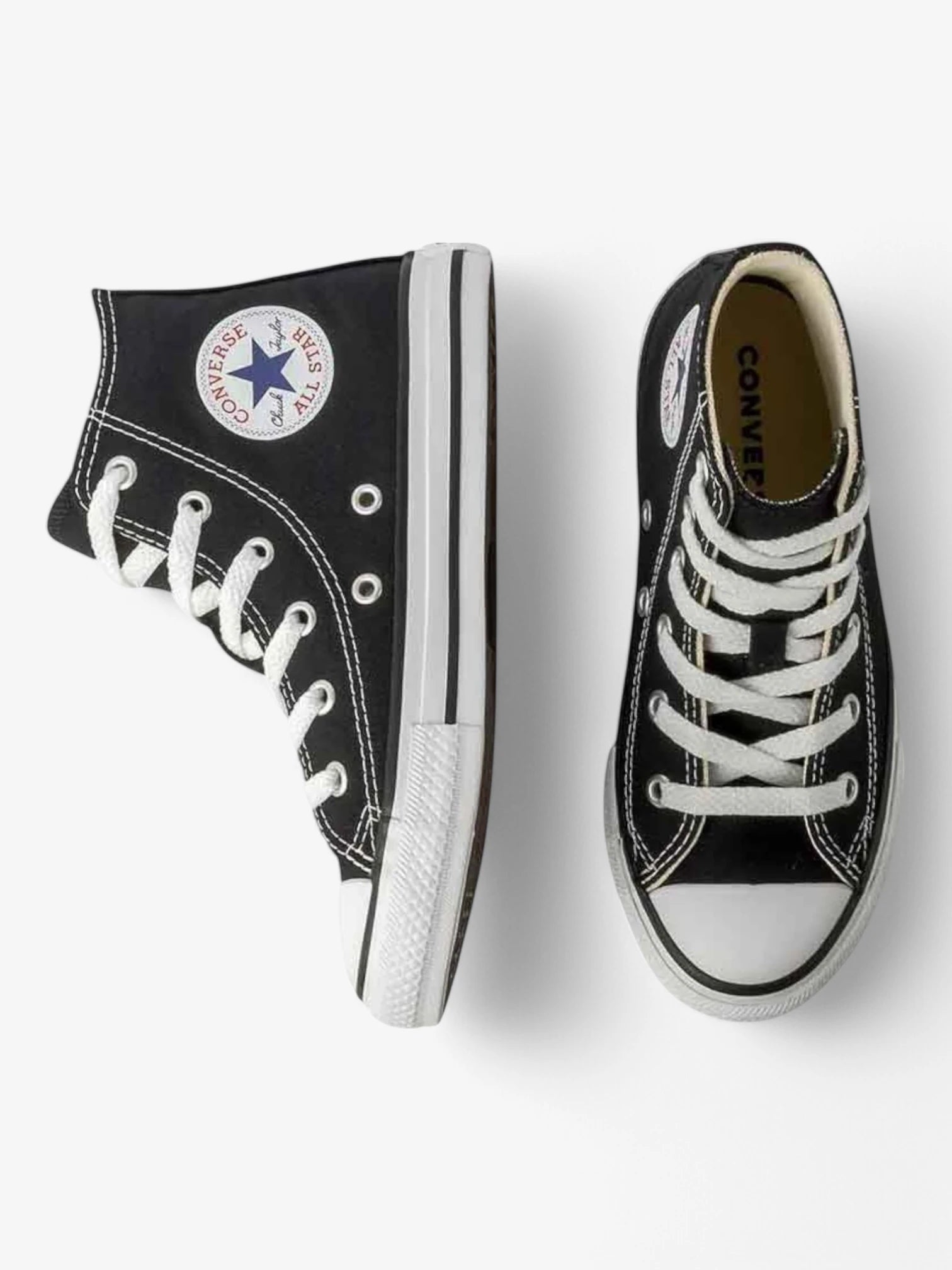 Converse Chuck Taylor All Star High Top Sneakers for Kids - Black | Classic Unisex Basketball Shoes for Boys & Girls | Perfect for School, Sports & Casual Wear