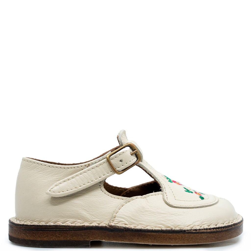 Vintage Pepe Milk Flower T-Strap Loafers for Women - Comfortable Casual Shoes for Work, Dating & Everyday Wear