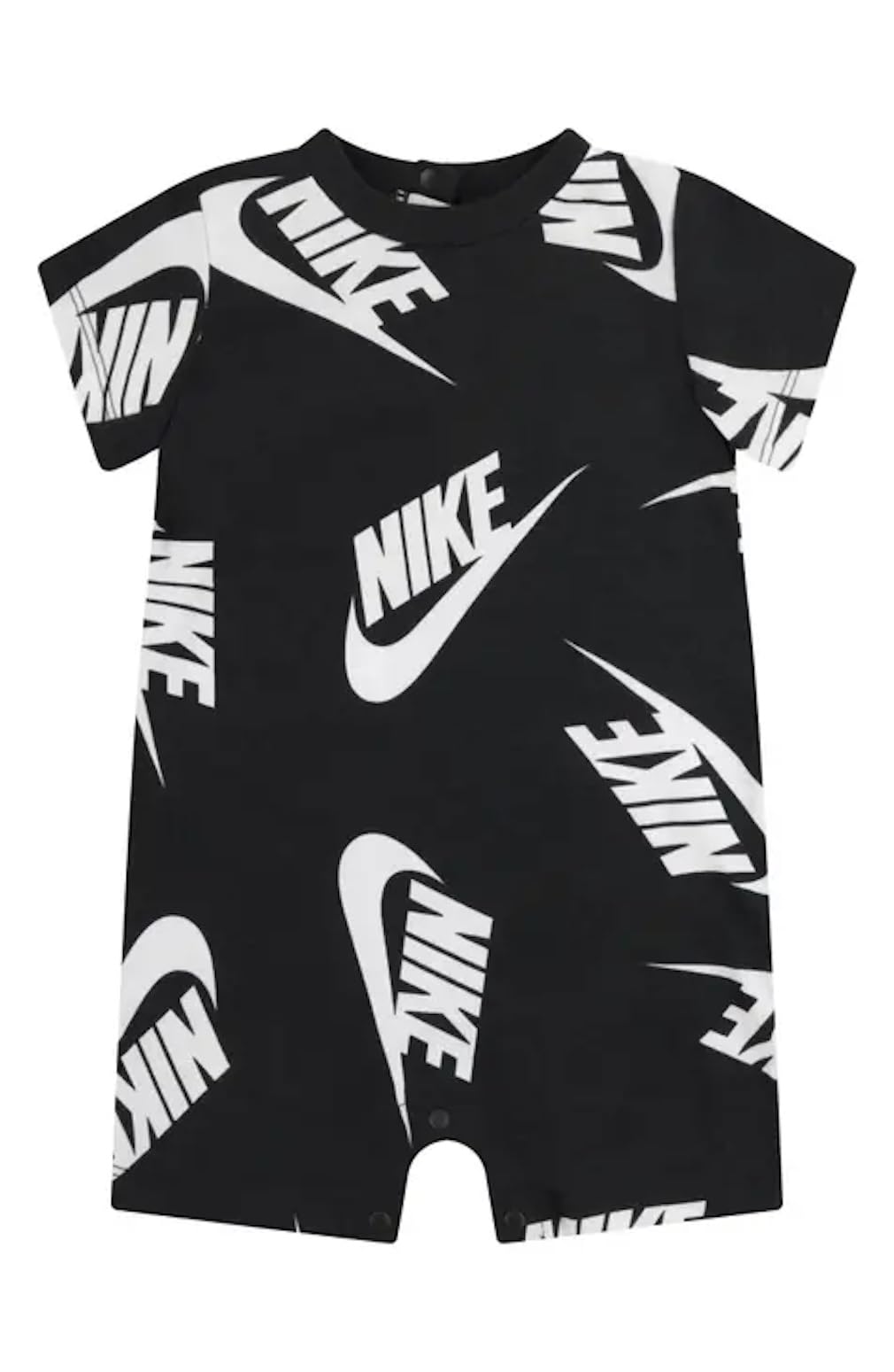 Nike Futura Romper Baby Big Logo Shorts - Comfortable Cotton Jumpsuit for Toddlers 0-24 Months | Perfect for Playtime, Daycare & Family Outings
