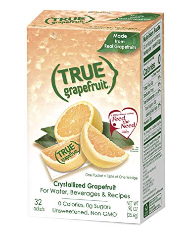 TRUE GRAPEFRUIT Water Enhancer Drops (32 Packets) | Zero Calorie, Sugar Free, Unsweetened Water Flavoring | Made with Real Grapefruit Extract | Perfect for Hydration, Gym Workouts, Office & Travel | Great for Water Bottles, Sparkling Water & Healthy Recipes