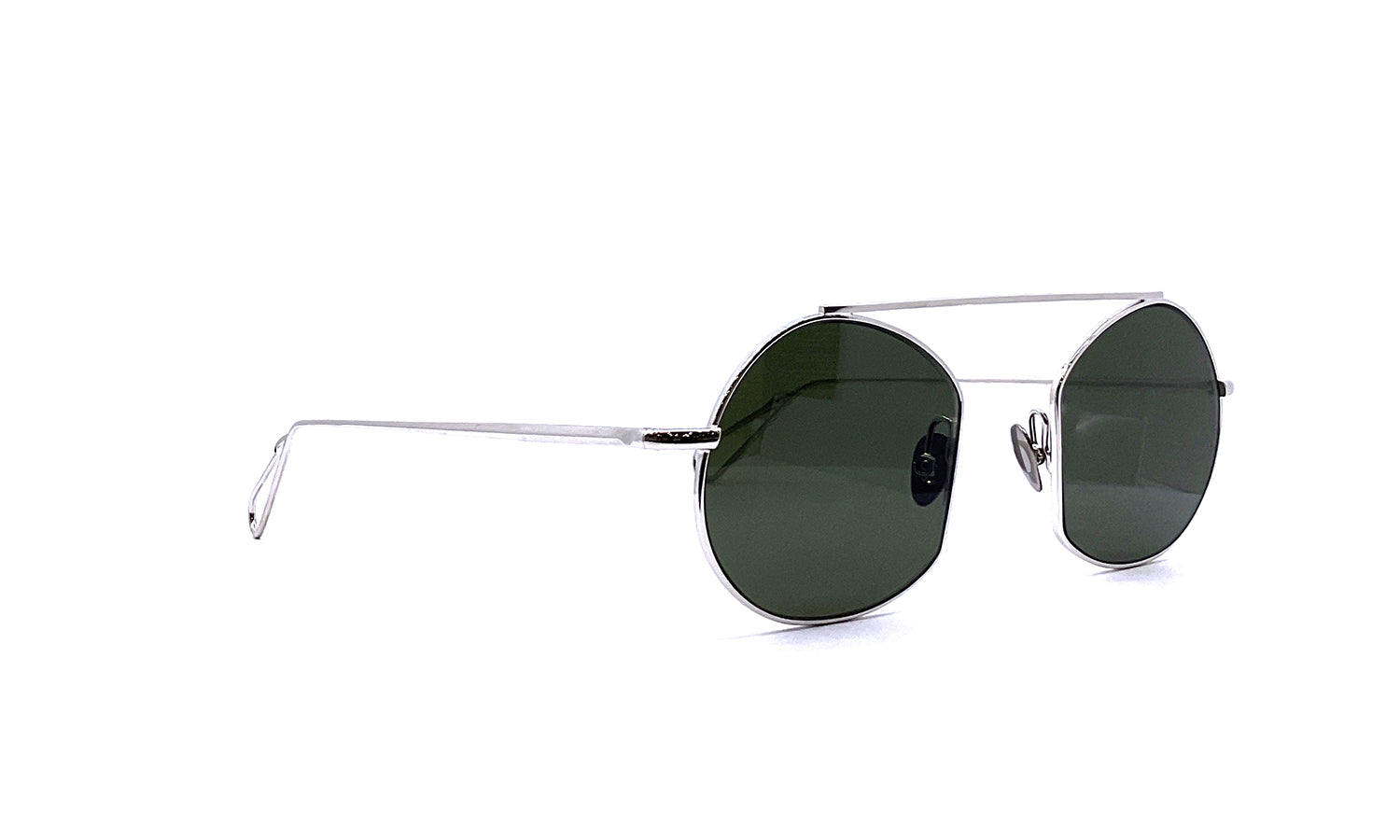 Ahlem Place des Victoires Sunglasses - White Gold Frame Luxury Designer Shades for Women & Men | Perfect for Beach, Driving & Fashion Outfits