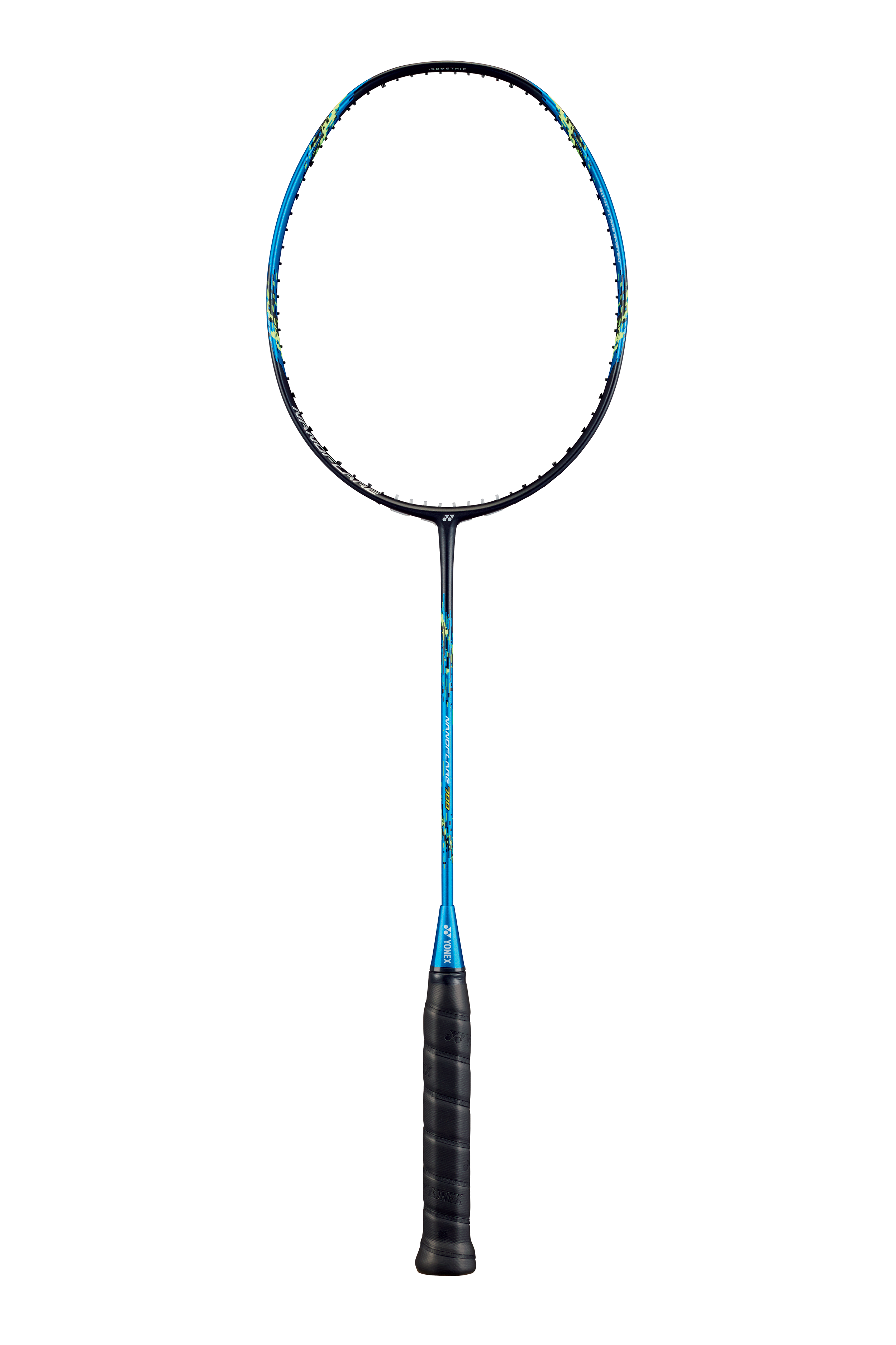Yonex Nanoflare 700 Badminton Racket - Unstrung, Lightweight Carbon Fiber Shaft, High-Speed Swing (Cyan) - Perfect for Competitive Play & Professional Training