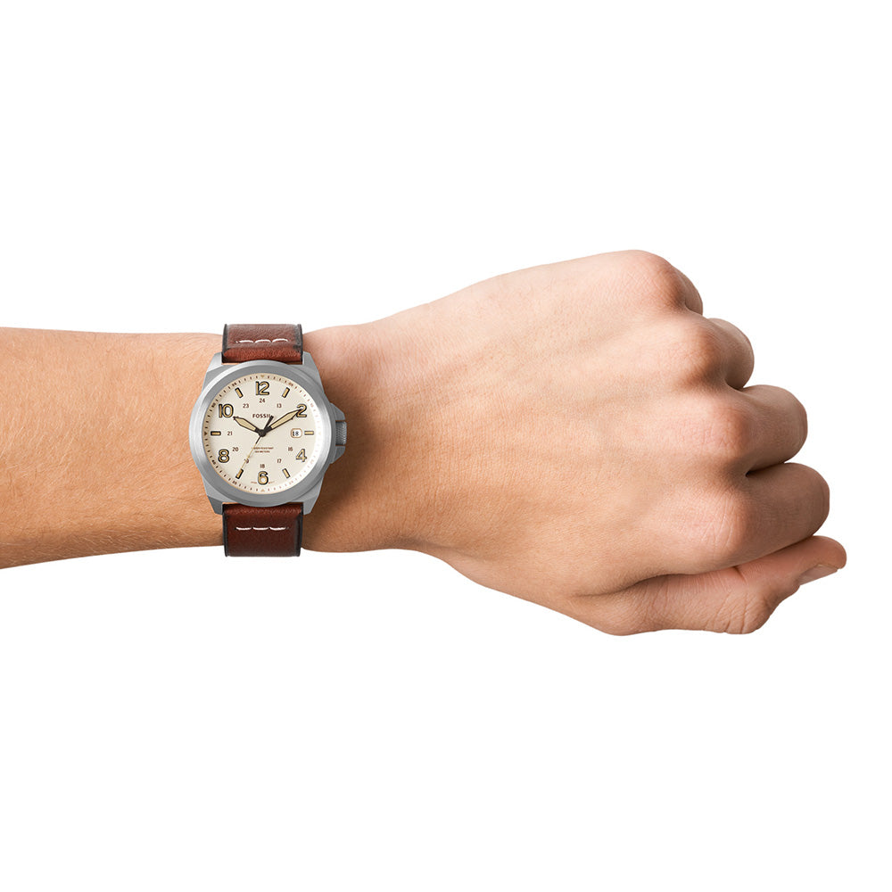 Fossil Bronson FS5919 Men's Stainless Steel Chronograph Watch - Perfect for Business, Casual & Formal Wear