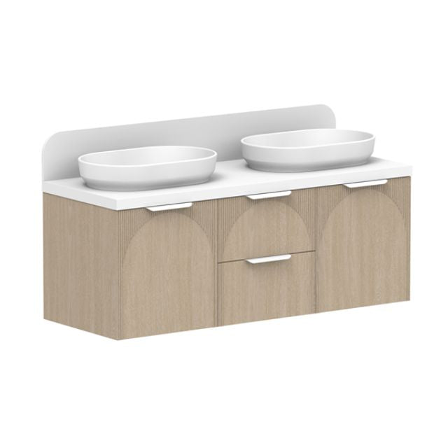 ADP Archie Wall Mounted Bathroom Vanity with Sink - Modern Floating Vanity for Small Spaces, Perfect for Apartments and Powder Rooms