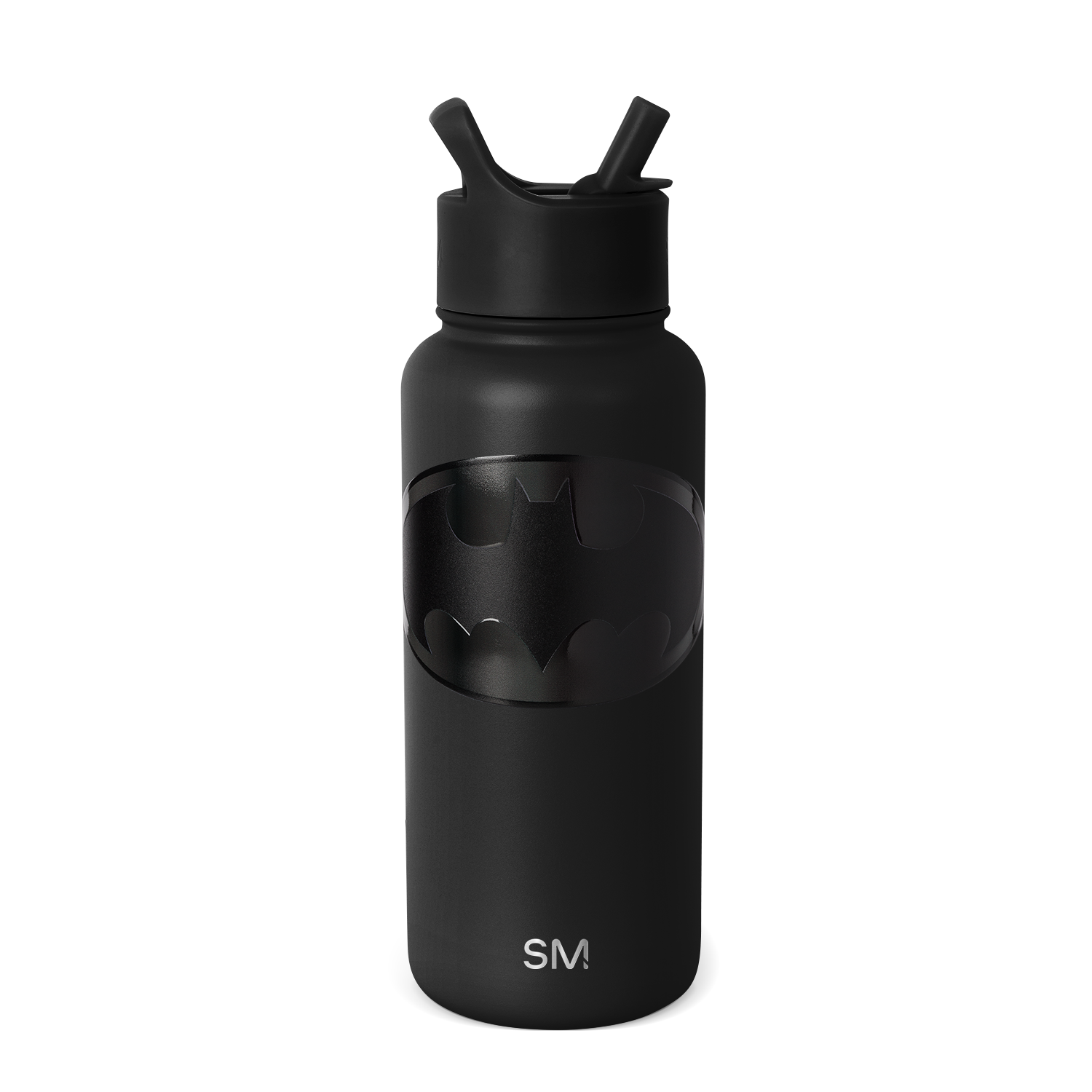Batman Summit Insulated Water Bottle with Straw Lid - Leakproof Stainless Steel Thermos for Gym, Hiking & Outdoor Adventures