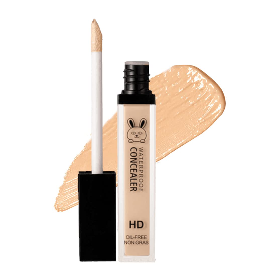 ME NOW HD Oil-Free Non-Greasy Waterproof Liquid Concealer | Matte Long-Lasting Face Concealer for Flawless Coverage | Perfect for Daily Wear, Special Occasions & Photo Shoots (Medium)