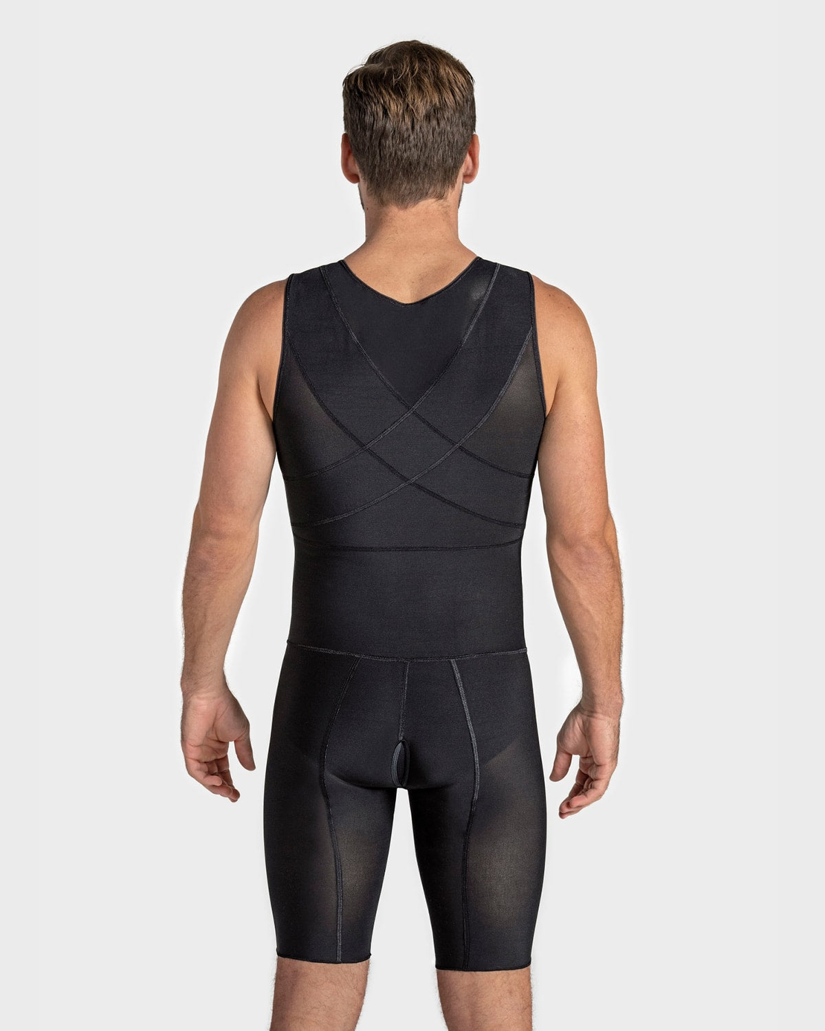 Men's Firm Compression Shaper Bodysuit - Slimming Shapewear for Tummy Control & Posture Support - Perfect for Workouts, Postpartum Recovery & Everyday Wear