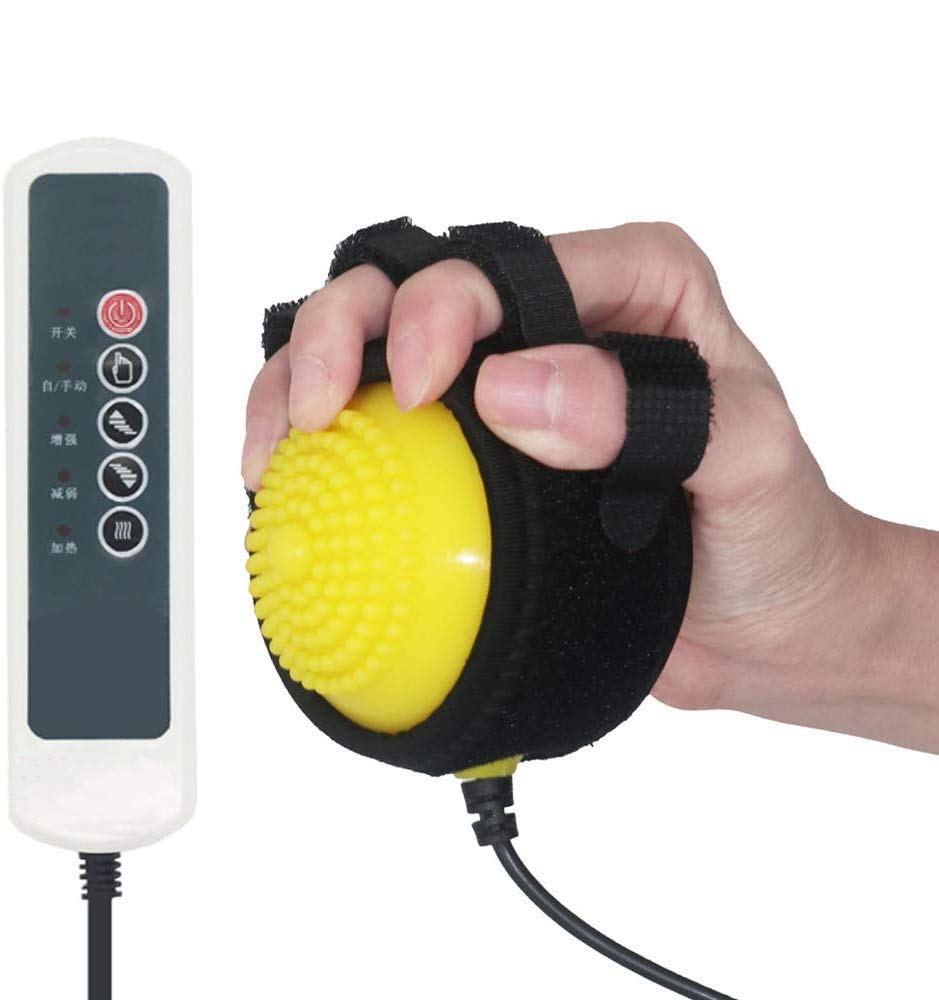 Electric Hand Massager for Stroke & Hemiplegia Recovery - Finger Rehabilitation Therapy Device with Infrared Heat - 110V/220V Passive Training Equipment for Home Physical Therapy & Pain Relief
