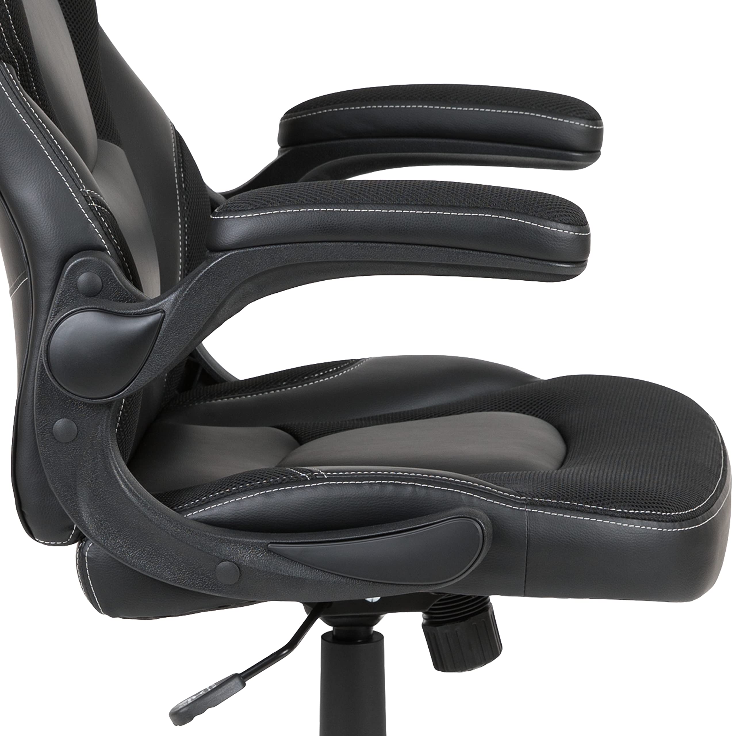 Premium Black Gaming Desk & Chair Set with Cup Holder, Headphone Hook & Monitor Stand - Ergonomic PC Gaming Setup for Home Office & Streaming Stations