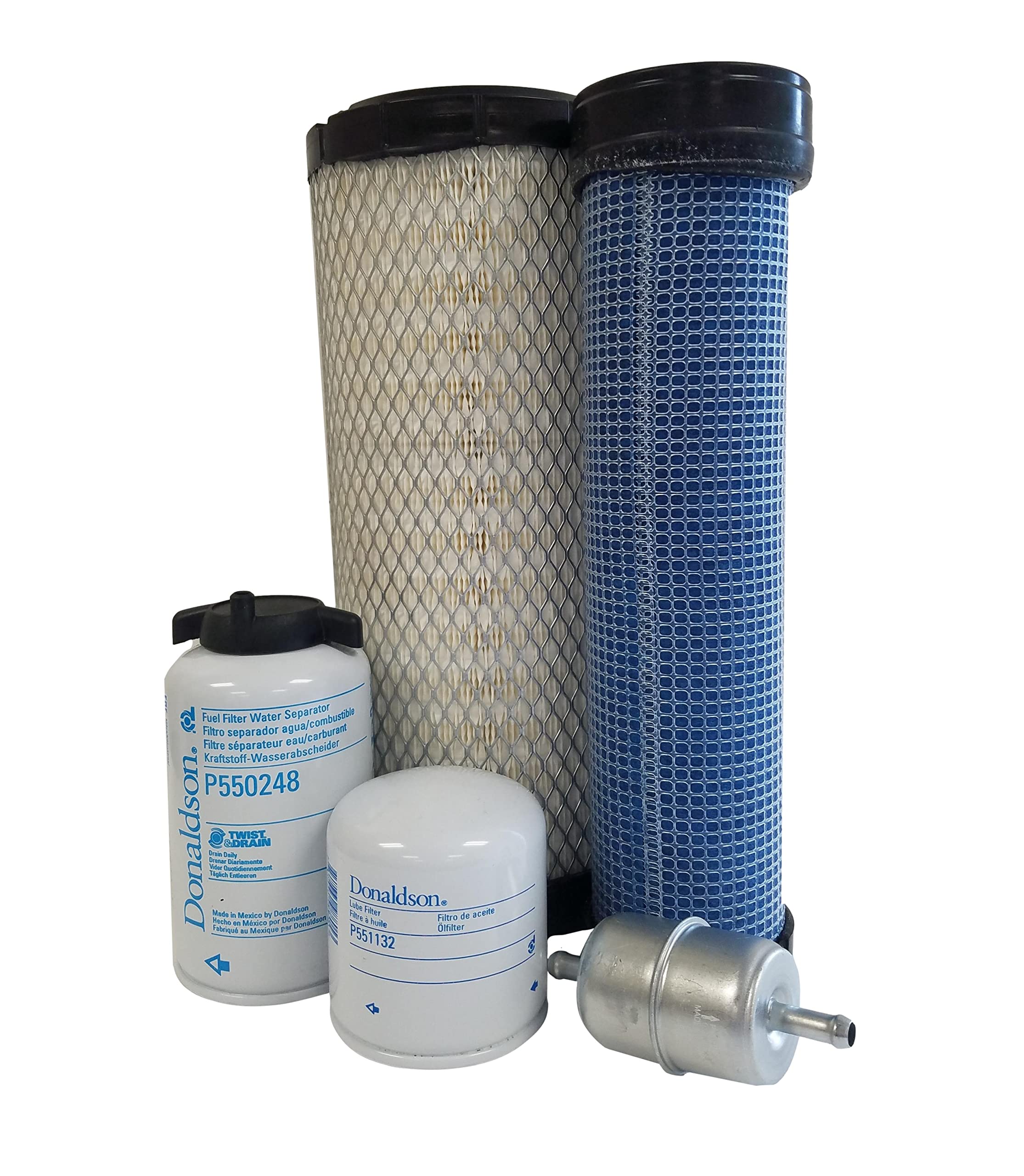 CFKIT Maintenance Filter Kit Compatible with New-Holland L216 Skid Steer - Air, Oil & Hydraulic Filters Replacement - Perfect for Construction, Farming & Heavy Equipment Maintenance