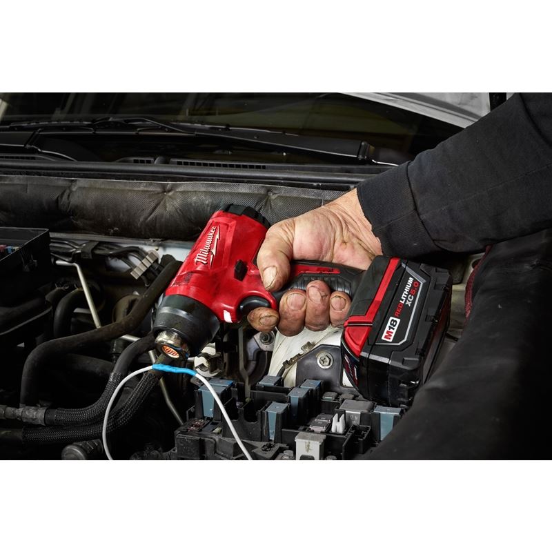 M18 18V Cordless Compact Heat Gun Kit with Lithium-Ion Battery - Perfect for DIY Projects, Home Repairs, and Crafting