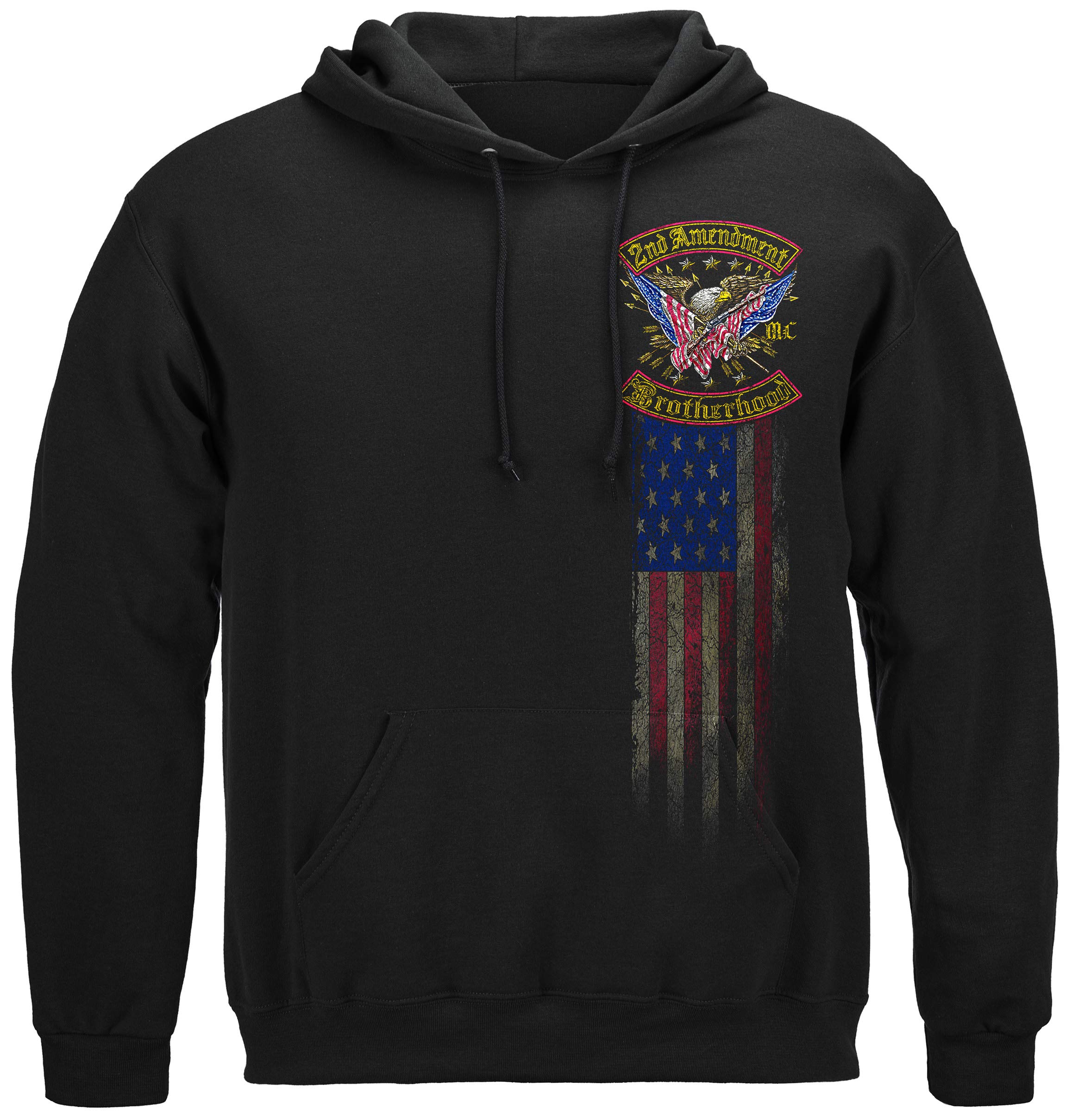 2nd Amendment T-Shirt for Men | Patriotic Double Flag Gun Rights Shirt RN2245 - Perfect for Shooting Ranges, Political Rallies & Freedom Supporters