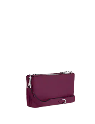 Coach Double Zip Crossbody Bag for Women - Stylish Leather Shoulder Purse with Adjustable Strap, Perfect for Work, Travel & Everyday Use
