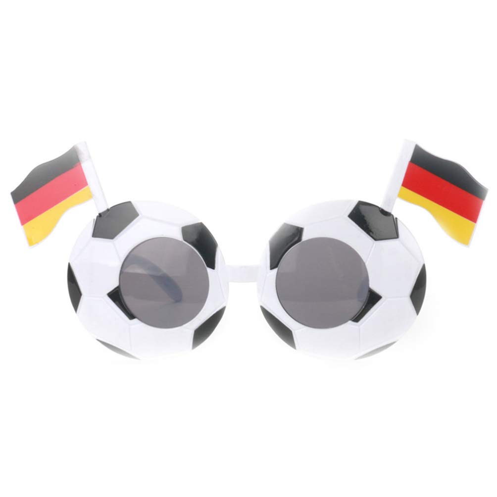 VALICLUD Soccer Fan Sunglasses - Novelty Football Party Glasses for Men & Women - Funny Sports Sunglasses for Soccer Games, Tailgates & Fan Events (Germany Team Design) - Perfect for Game Day, Themed Parties & Costume Accessories