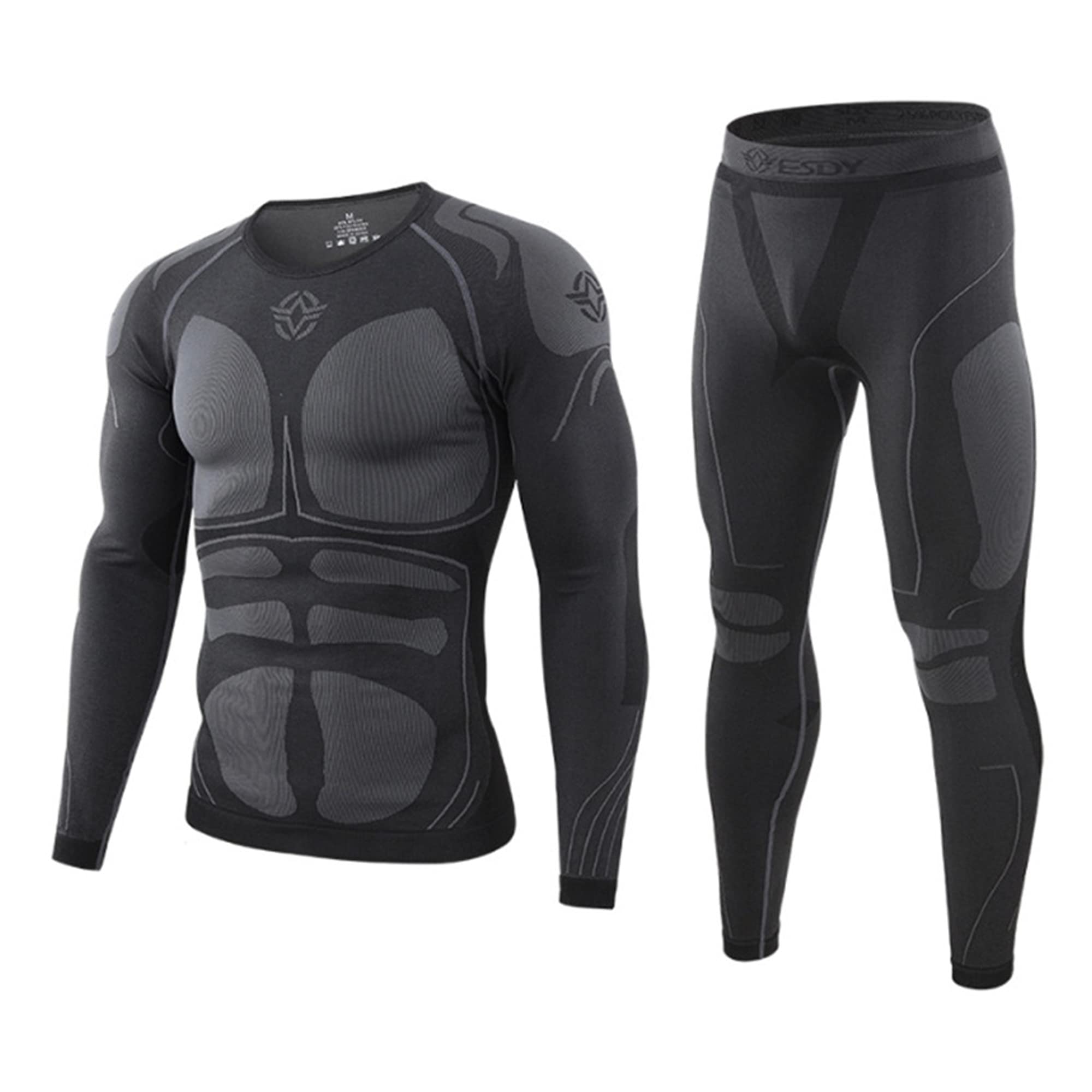 Men's Fitness Outfit - Breathable 2-Piece Cycling & Workout Set for Outdoor Sports & Gym Training
