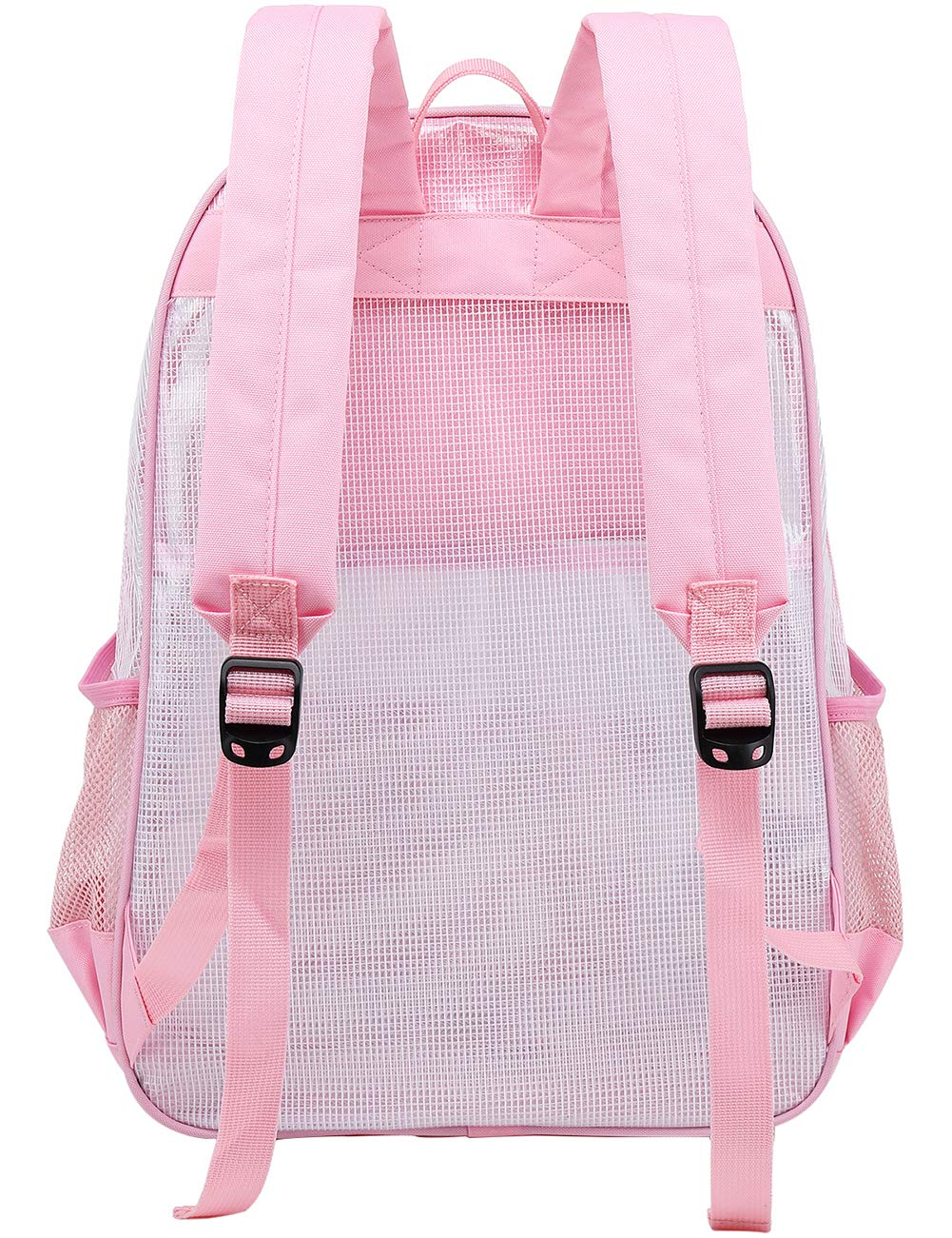 MyGreen Clear Backpack - Heavy Duty Transparent School Backpack with Laptop Compartment for 15.6 Inch Laptop - Perfect for School, Travel, Airport Security & Work