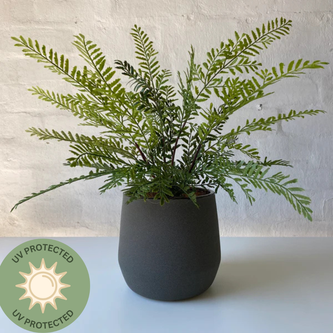 Artificial Mother Fern Plant - Realistic Fake Fern for Outdoor & Indoor Decor - Perfect for Gardens, Patios, and Home Office Spaces