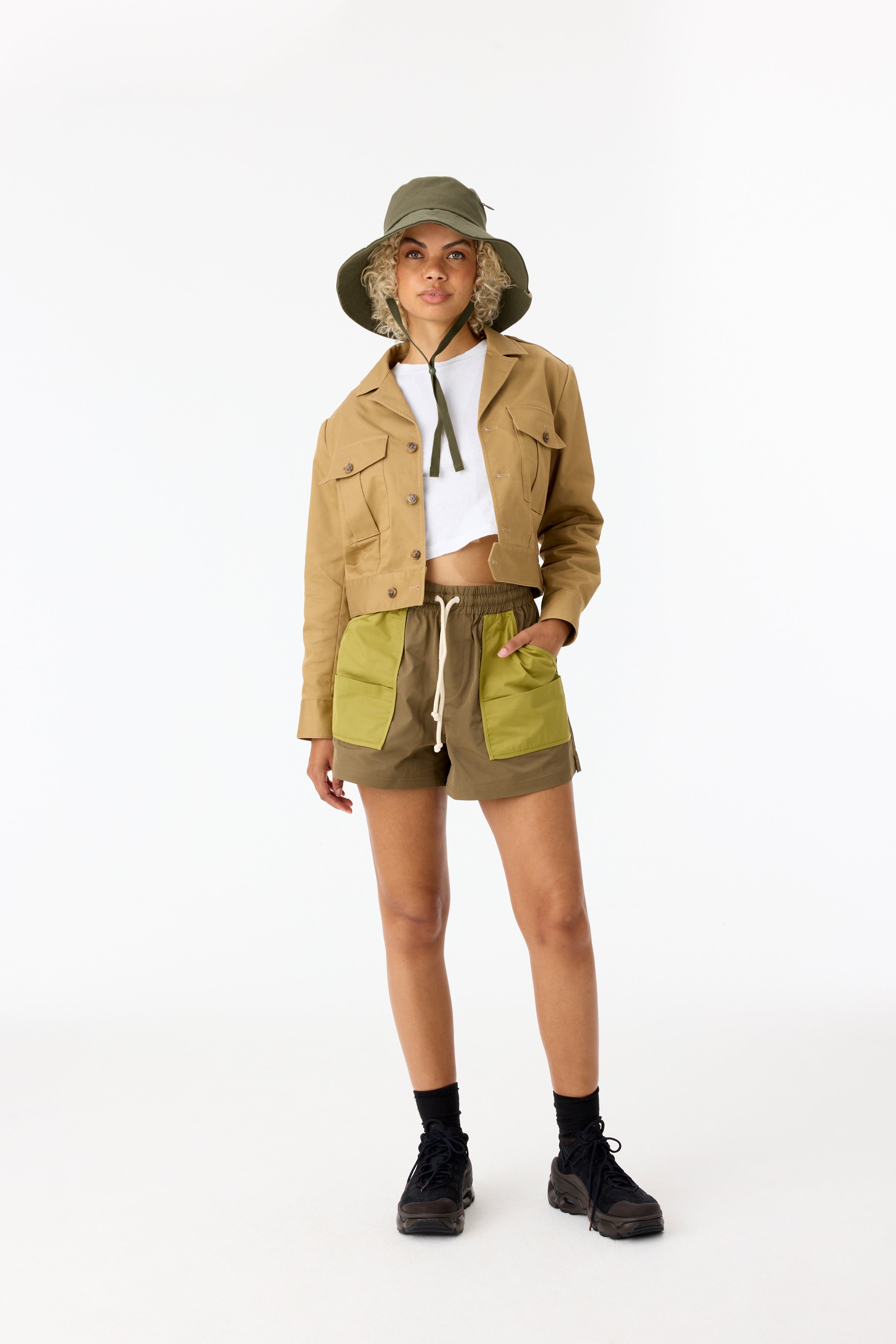 Stylish Olive Wide Brim Sun Hat for Women - UPF 50+ UV Protection Summer Beach Hat for Outdoor, Travel & Gardening