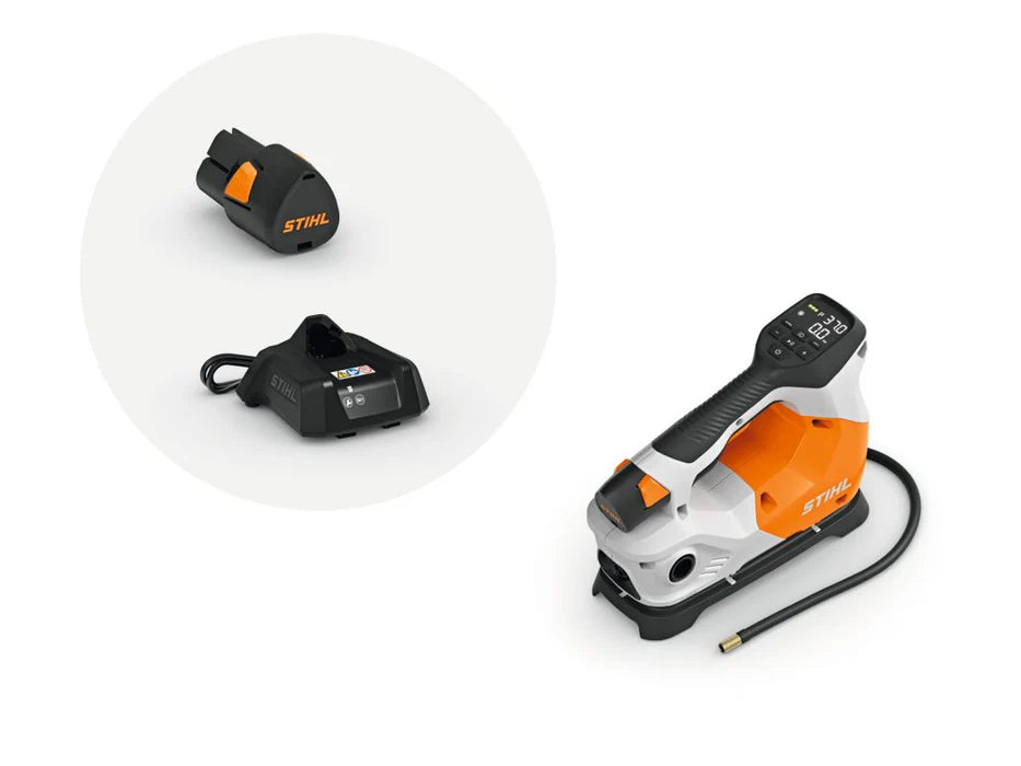 STIHL KOA 20 10.8V Cordless Air Compressor Kit - Portable Battery Powered Air Pump for Tires, Inflatables & Sports Equipment - Perfect for Camping, Road Trips & Emergency Use