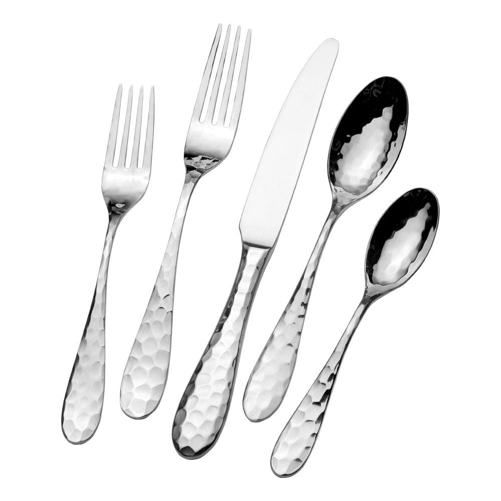 Premium Lilah 20-Piece Stainless Steel Flatware Set - Service for 4 - Elegant Silverware for Dining, Wedding Gifts & Home Entertaining