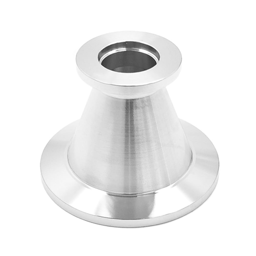 304 Stainless Steel Vacuum Conical Reducer Adapter - NW/KF-40 to NW/KF-16 Flange Fitting for Laboratory & Industrial Vacuum Systems | High-Quality Vacuum Connection Solution for Scientific Equipment & Semiconductor Applications