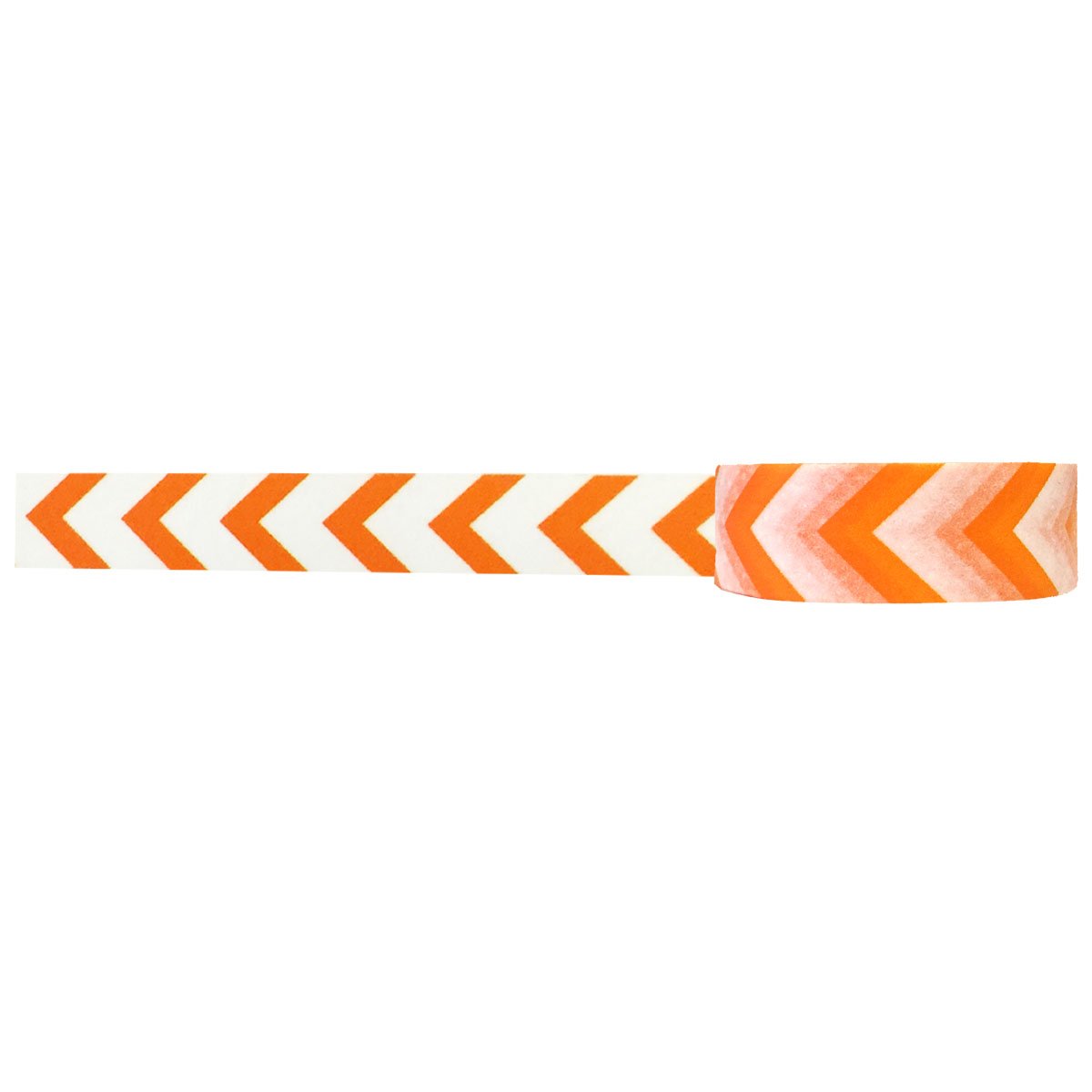 Wrapables Colorful Washi Masking Tape with Orange Arrow Design - Perfect for Scrapbooking, DIY Crafts, and Gift Wrapping