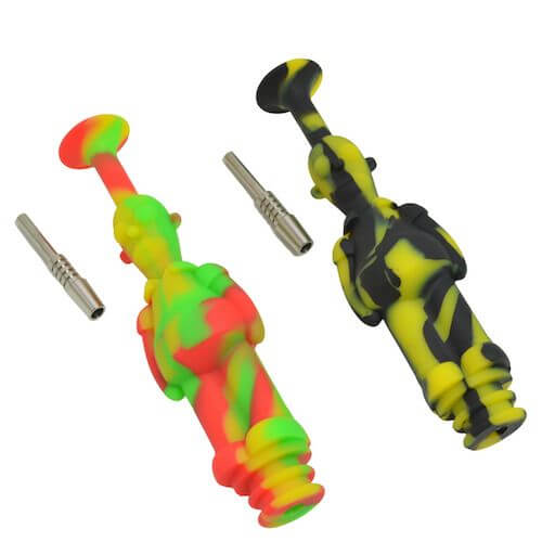 Homer Simpson Nectar Collector Kit - 10mm Glass Dab Rig with Titanium Tip for Concentrates | Perfect for Home Use, Parties & 420 Celebrations