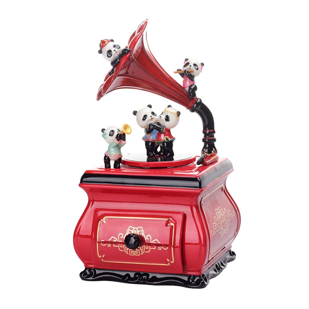 Panda Phonograph Music Box Gift for Christmas, Birthday & Valentine's Day - Perfect for Women & Friendship Gifts