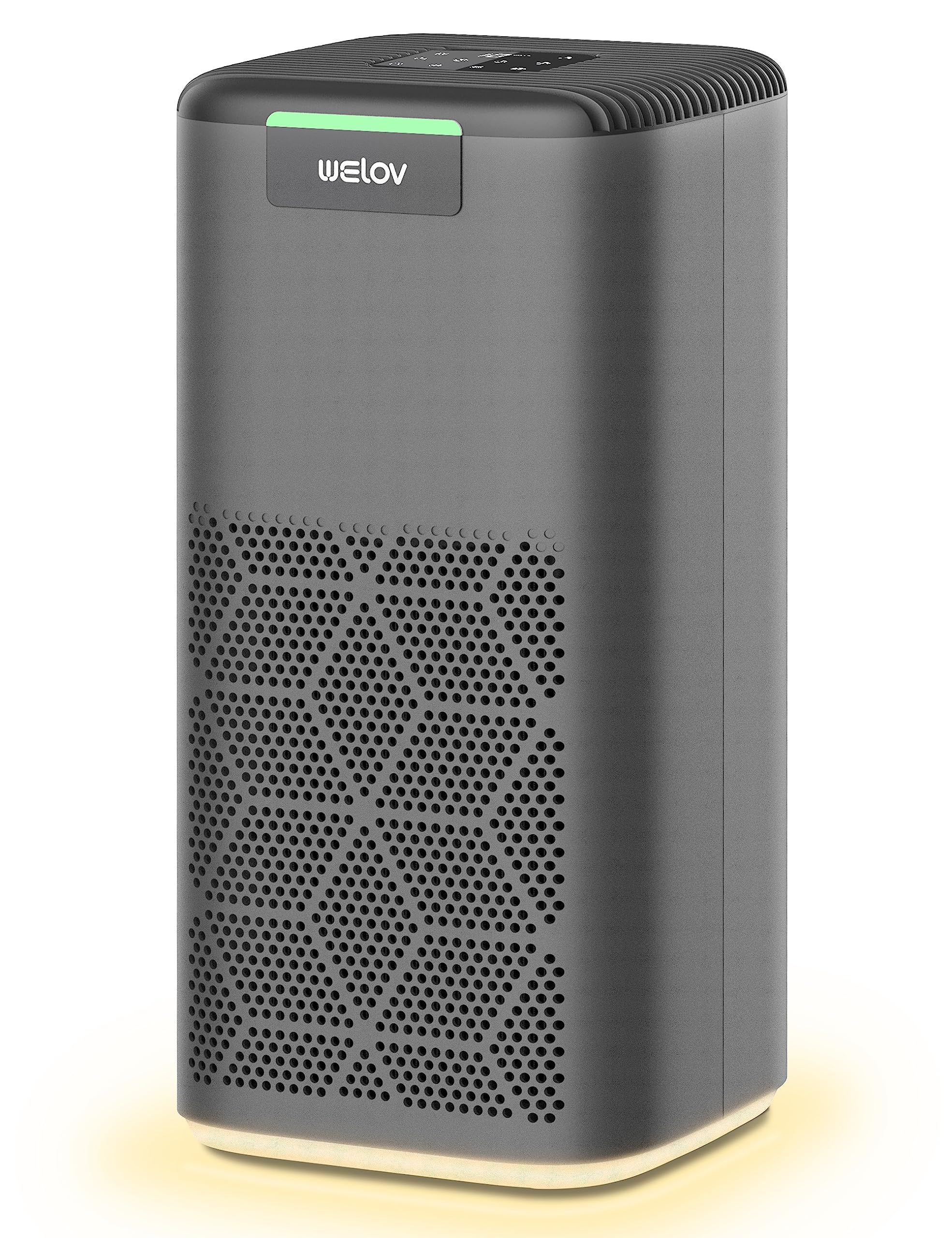 WELOV H13 True HEPA Air Purifier for Large Rooms up to 1570 Sq Ft - Eliminates Pet Dander, Pollen, Smoke, Dust & Mold - Ultra Quiet 23dB for Bedroom - Ideal for Pet Owners & Allergy Sufferers - Perfect for Home, Office and Nursery Use